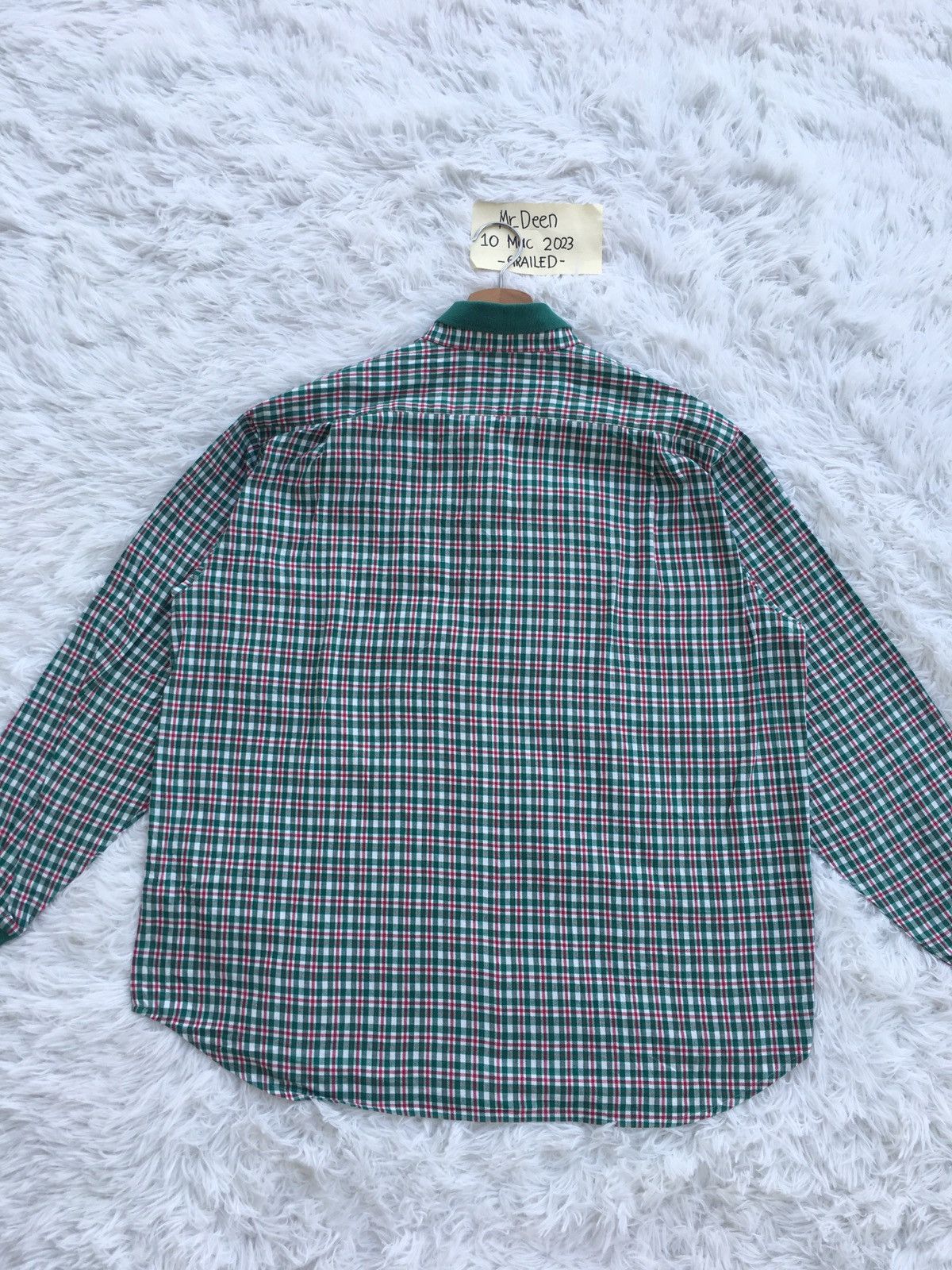 Christian Dior Monsieur Rare Vintage Christian Dior Checkered Longsleeve Shirt Size US L / EU 52-54 / 3 - 14 Thumbnail
