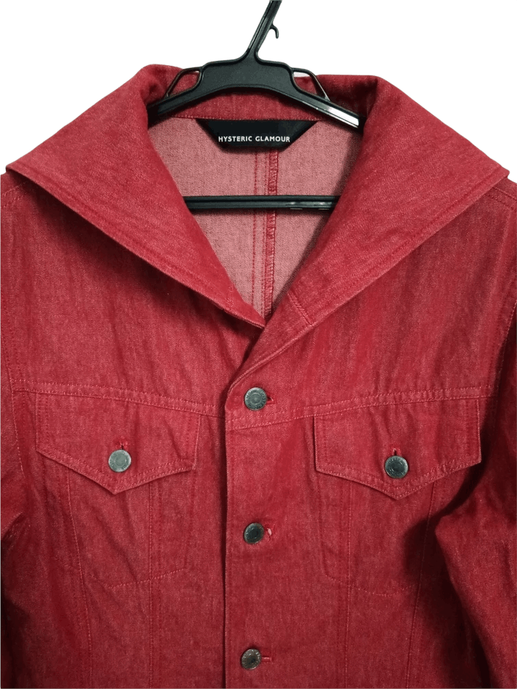 Hysteric Glamour Hysteric Glamour shawl collar Denim Jacket Size ONE SIZE - 8 Thumbnail