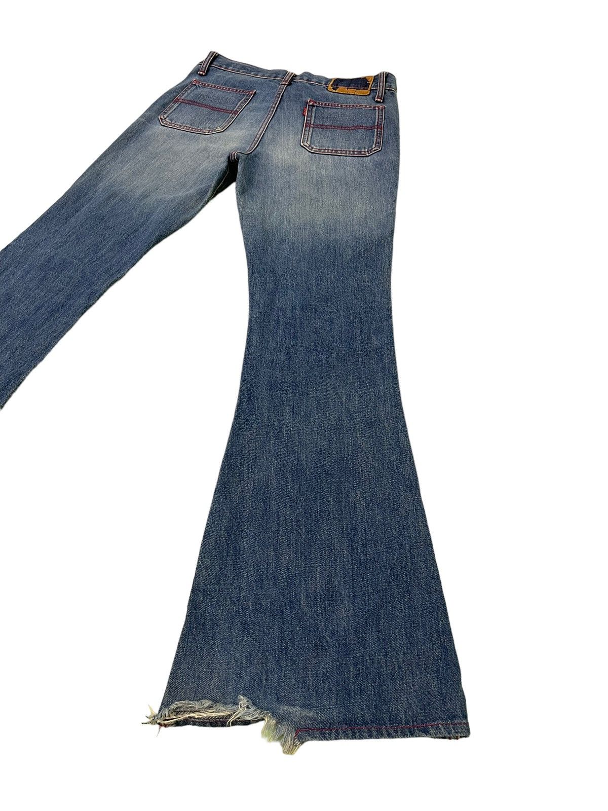 Big John Flare Jeans Vtg Big John Distress Denim Bell Bottom 1🟦 Size US 31 - 13 Thumbnail