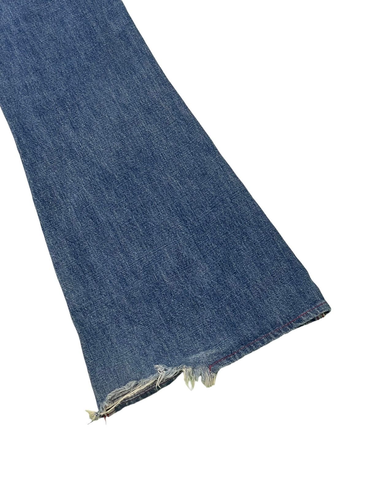 Big John Flare Jeans Vtg Big John Distress Denim Bell Bottom 1🟦 Size US 31 - 14 Thumbnail