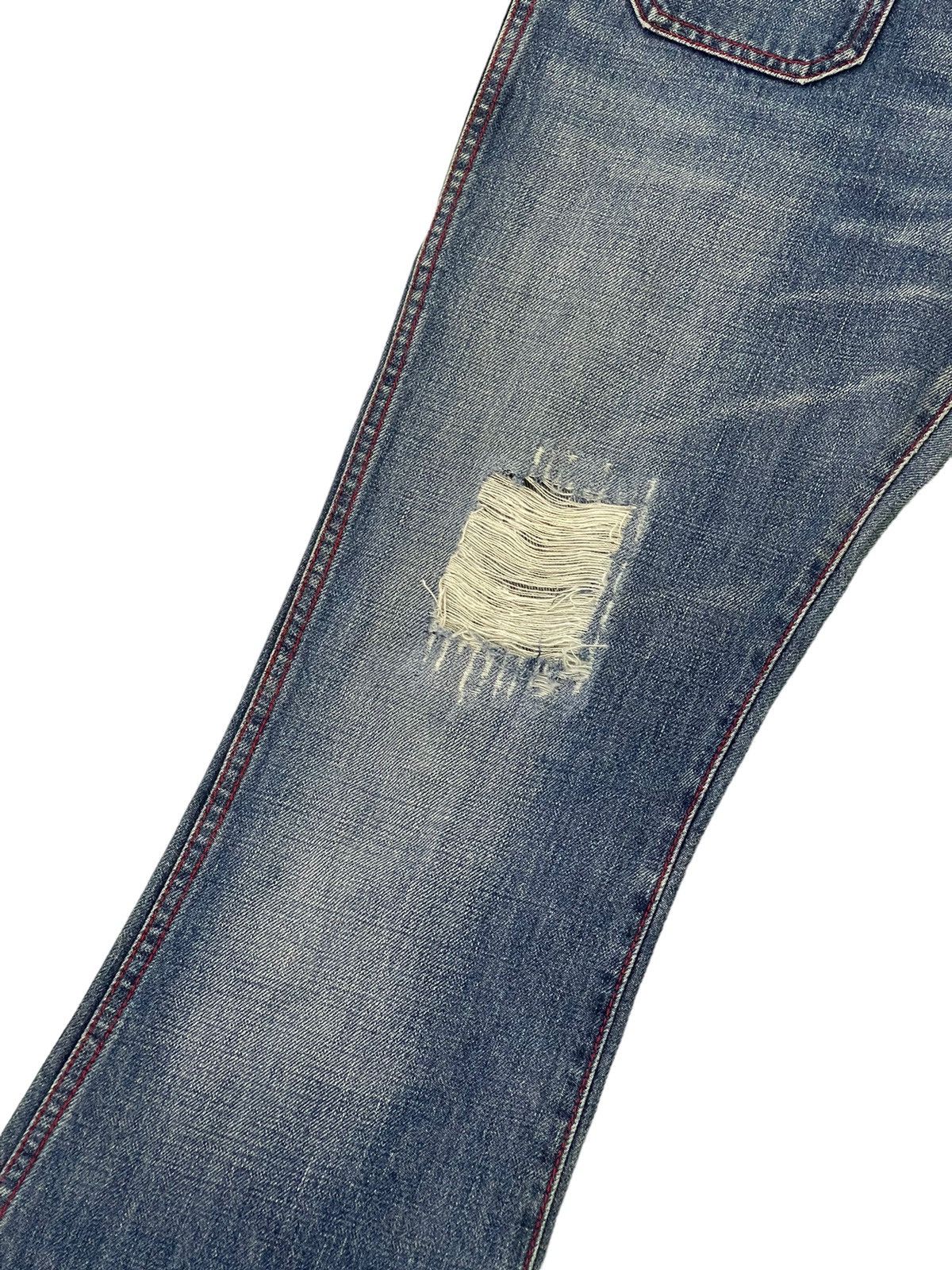 Big John Flare Jeans Vtg Big John Distress Denim Bell Bottom 1🟦 Size US 31 - 6 Thumbnail