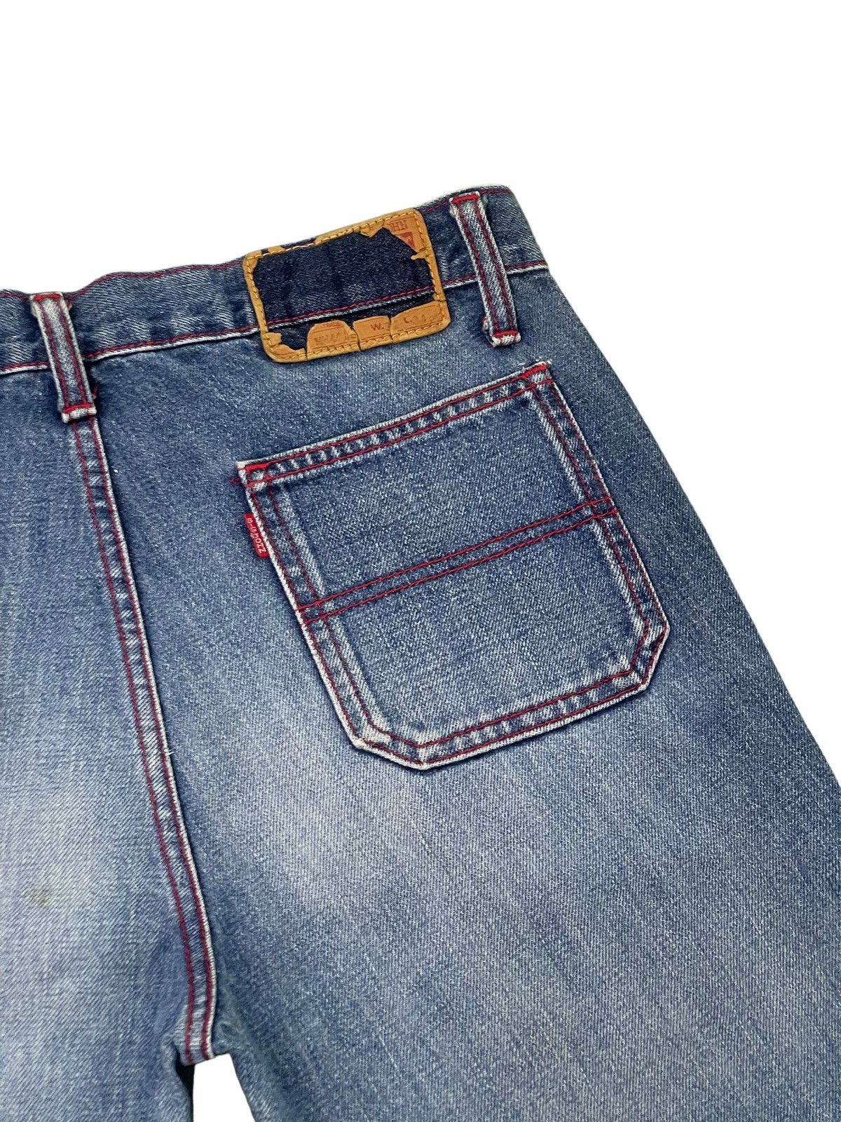 Big John Flare Jeans Vtg Big John Distress Denim Bell Bottom 1🟦 Size US 31 - 19 Thumbnail
