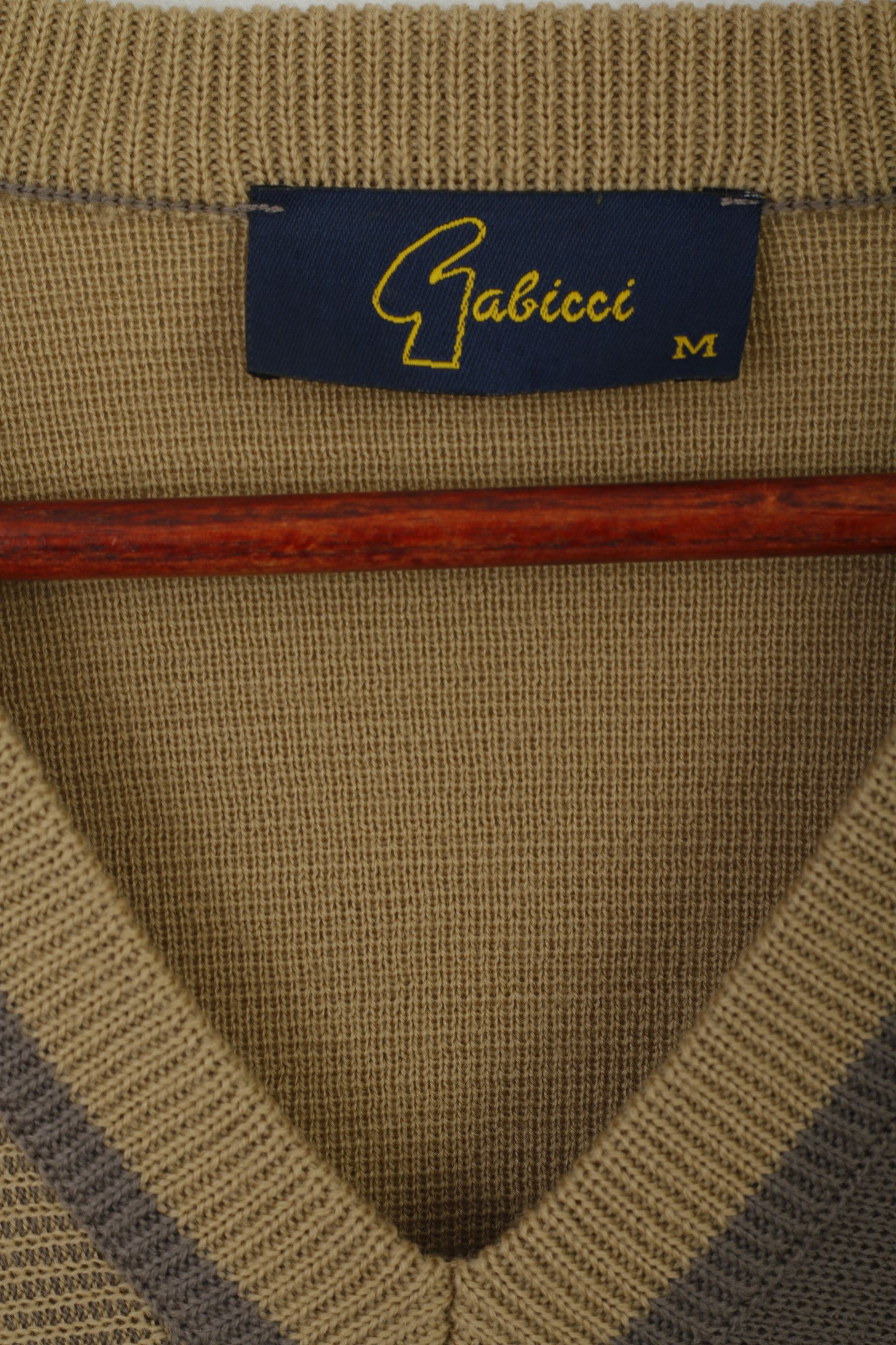 Gabicci Gabicci Men M Jumper Beige Wool Acrylic Blend 8517 Size US M / EU 48-50 / 2 - 5 Thumbnail