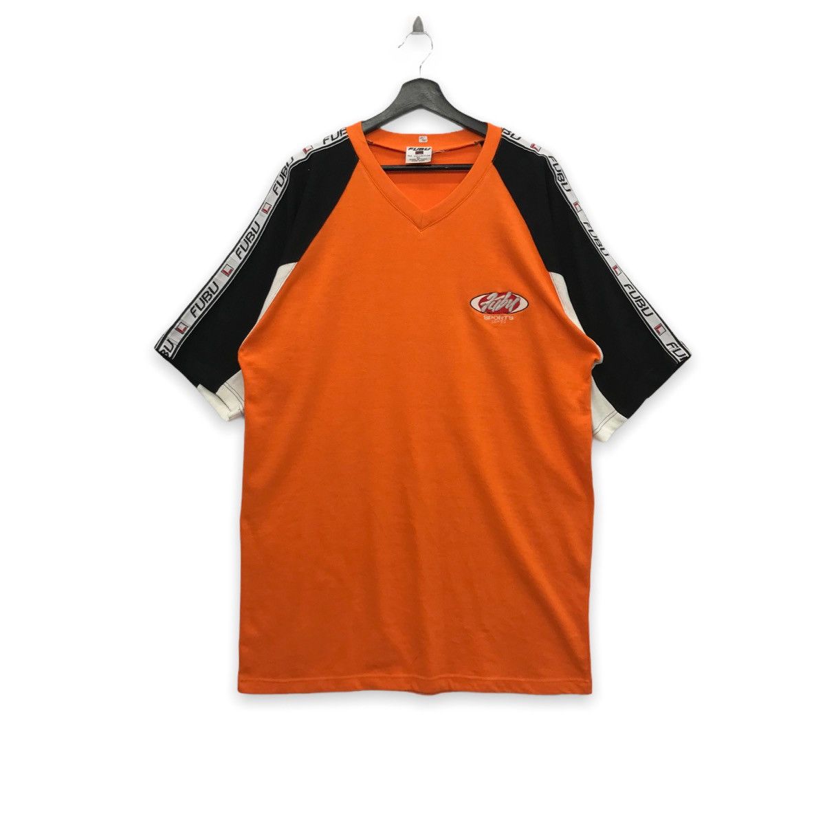 Vintage FUBU Side Tape Big logo embroidery tee rare