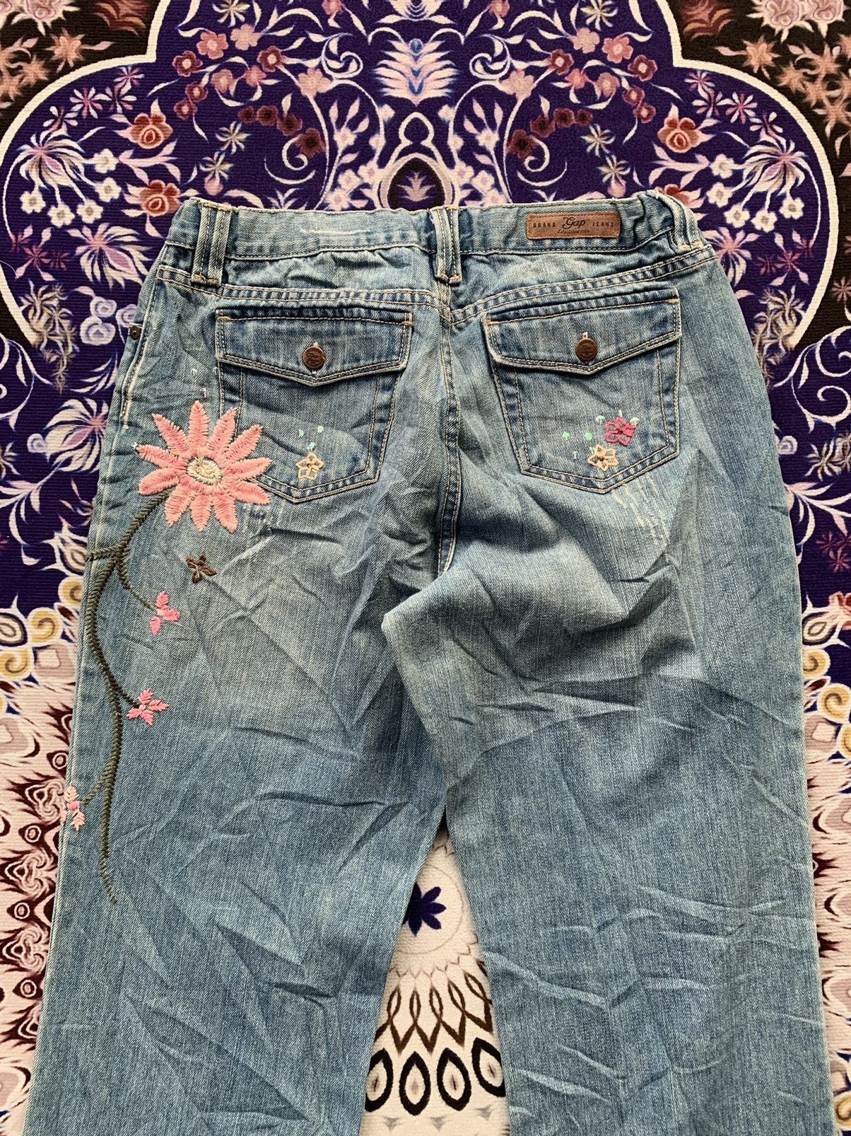 Gap Vintage Flare GAP Distressed Jeans Size 30" / US 8 / IT 44 - 8 Thumbnail