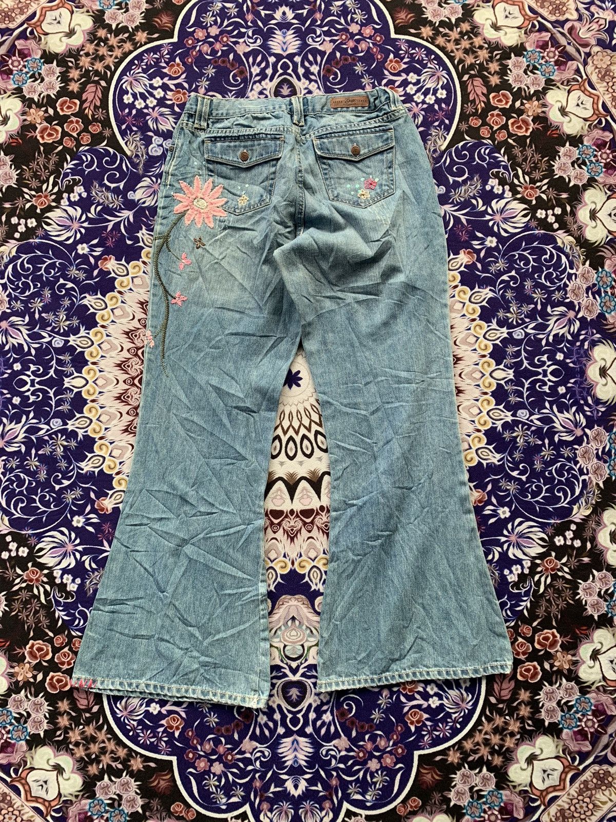 Gap Vintage Flare GAP Distressed Jeans Size 30" / US 8 / IT 44 - 7 Thumbnail