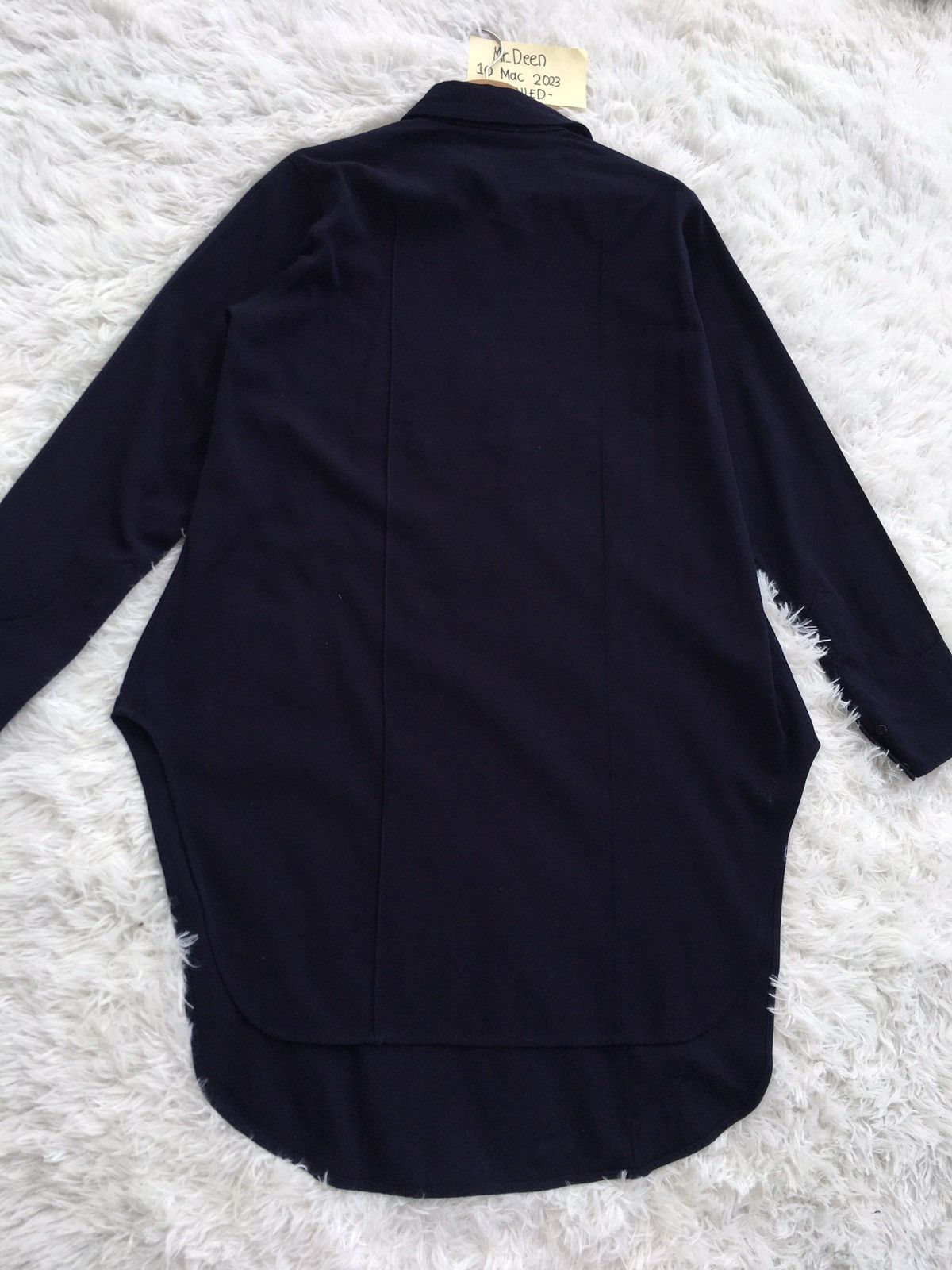 Yohji Yamamoto Vintage 90s Yohji Yamamoto Double Pocket Shirt Wool Dress Size M / US 6-8 / IT 42-44 - 23 Thumbnail