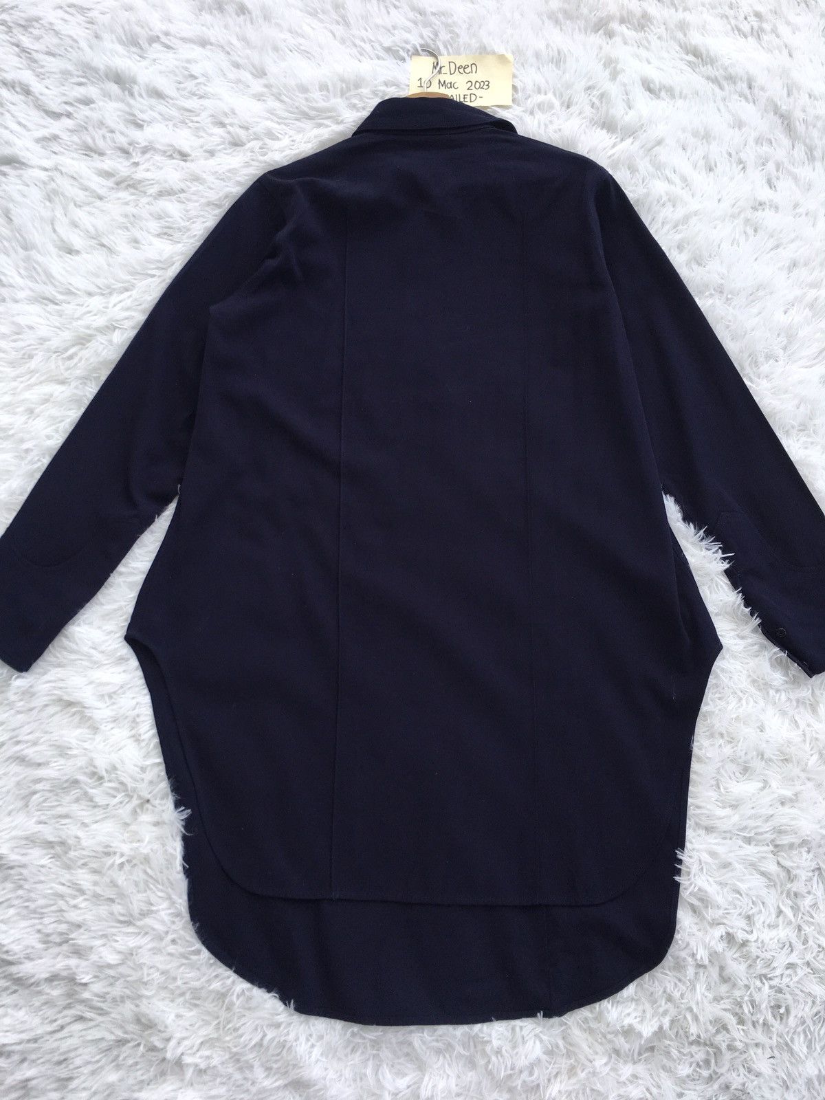 Yohji Yamamoto Vintage 90s Yohji Yamamoto Double Pocket Shirt Wool Dress Size M / US 6-8 / IT 42-44 - 21 Thumbnail