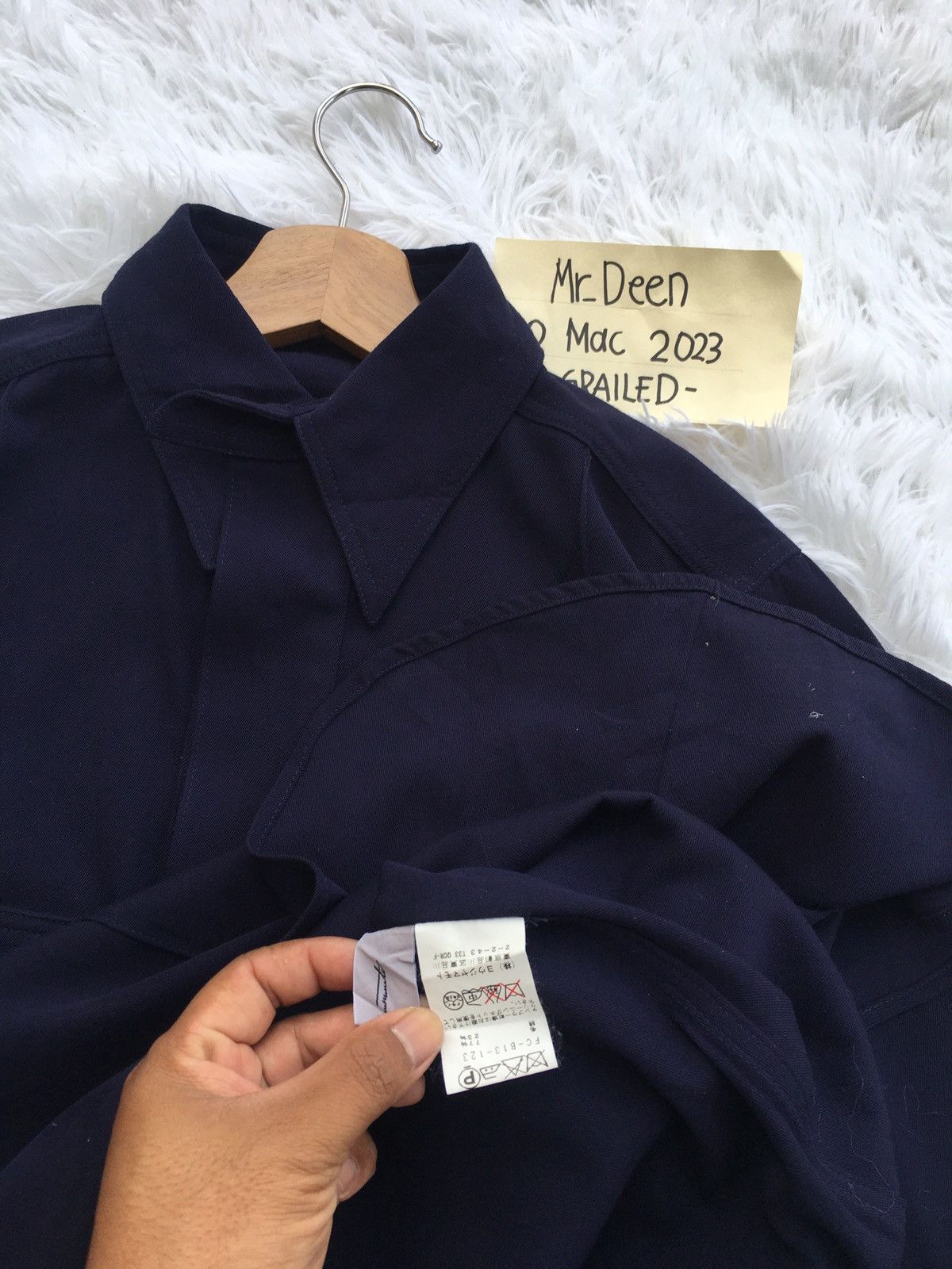 Yohji Yamamoto Vintage 90s Yohji Yamamoto Double Pocket Shirt Wool Dress Size M / US 6-8 / IT 42-44 - 14 Thumbnail