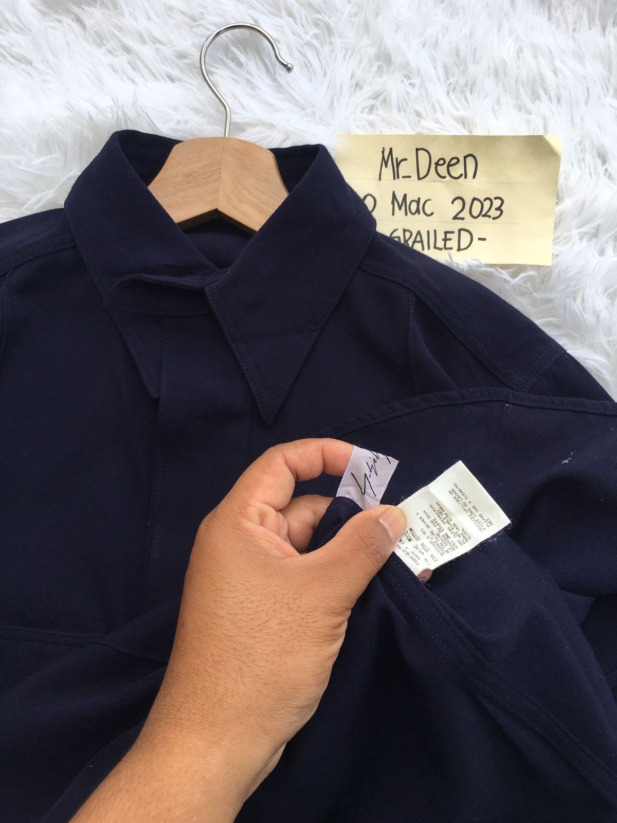 Yohji Yamamoto Vintage 90s Yohji Yamamoto Double Pocket Shirt Wool Dress Size M / US 6-8 / IT 42-44 - 9 Thumbnail
