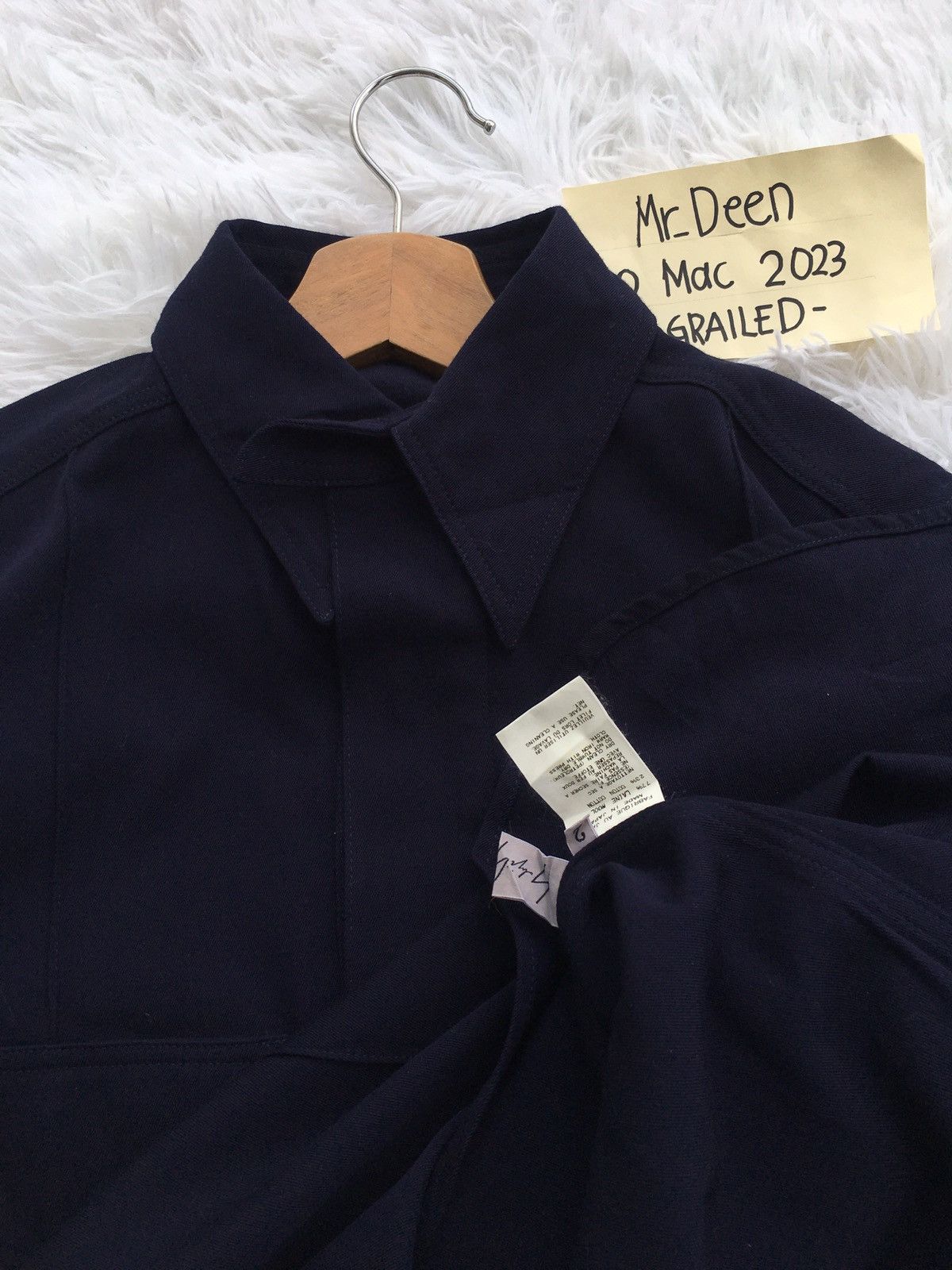 Yohji Yamamoto Vintage 90s Yohji Yamamoto Double Pocket Shirt Wool Dress Size M / US 6-8 / IT 42-44 - 18 Thumbnail