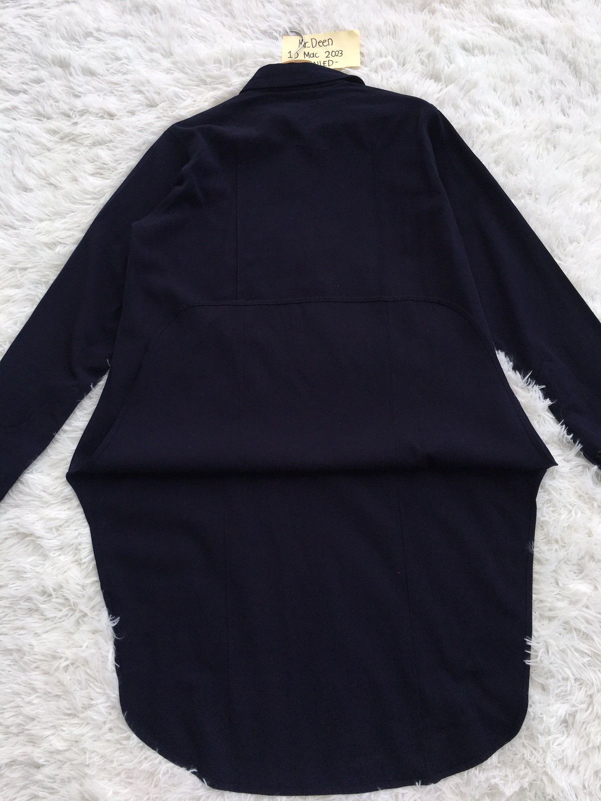 Yohji Yamamoto Vintage 90s Yohji Yamamoto Double Pocket Shirt Wool Dress Size M / US 6-8 / IT 42-44 - 22 Thumbnail