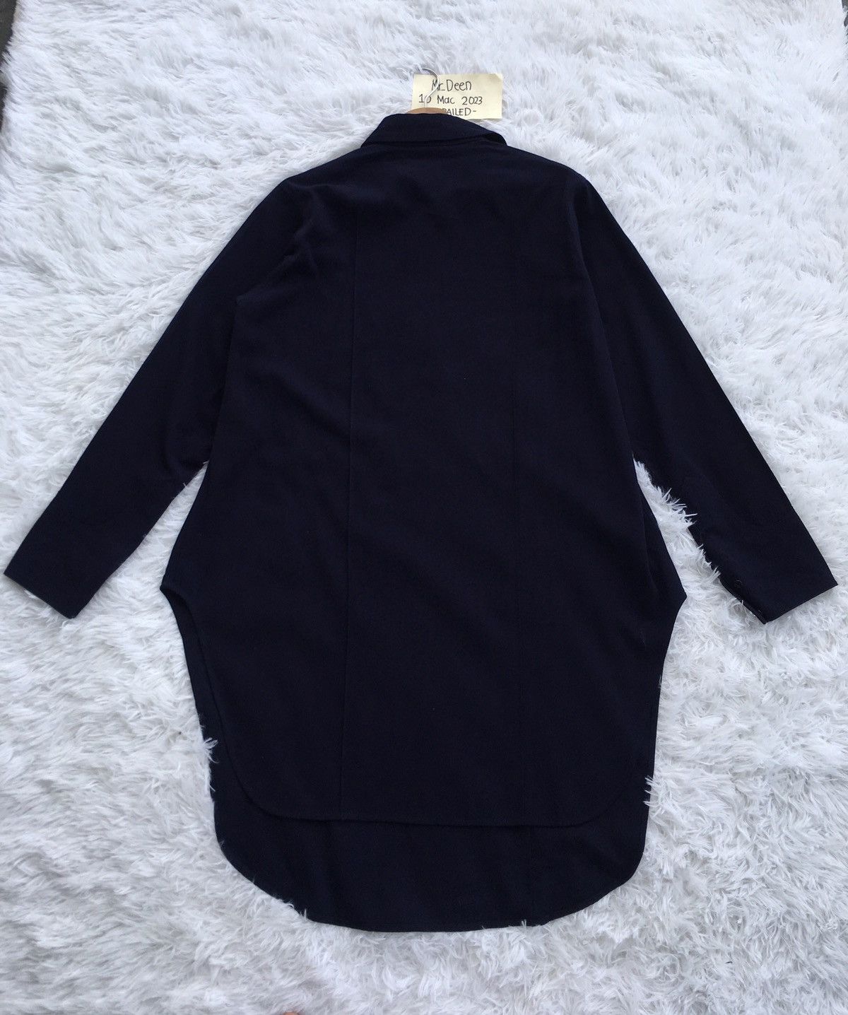 Yohji Yamamoto Vintage 90s Yohji Yamamoto Double Pocket Shirt Wool Dress Size M / US 6-8 / IT 42-44 - 20 Thumbnail