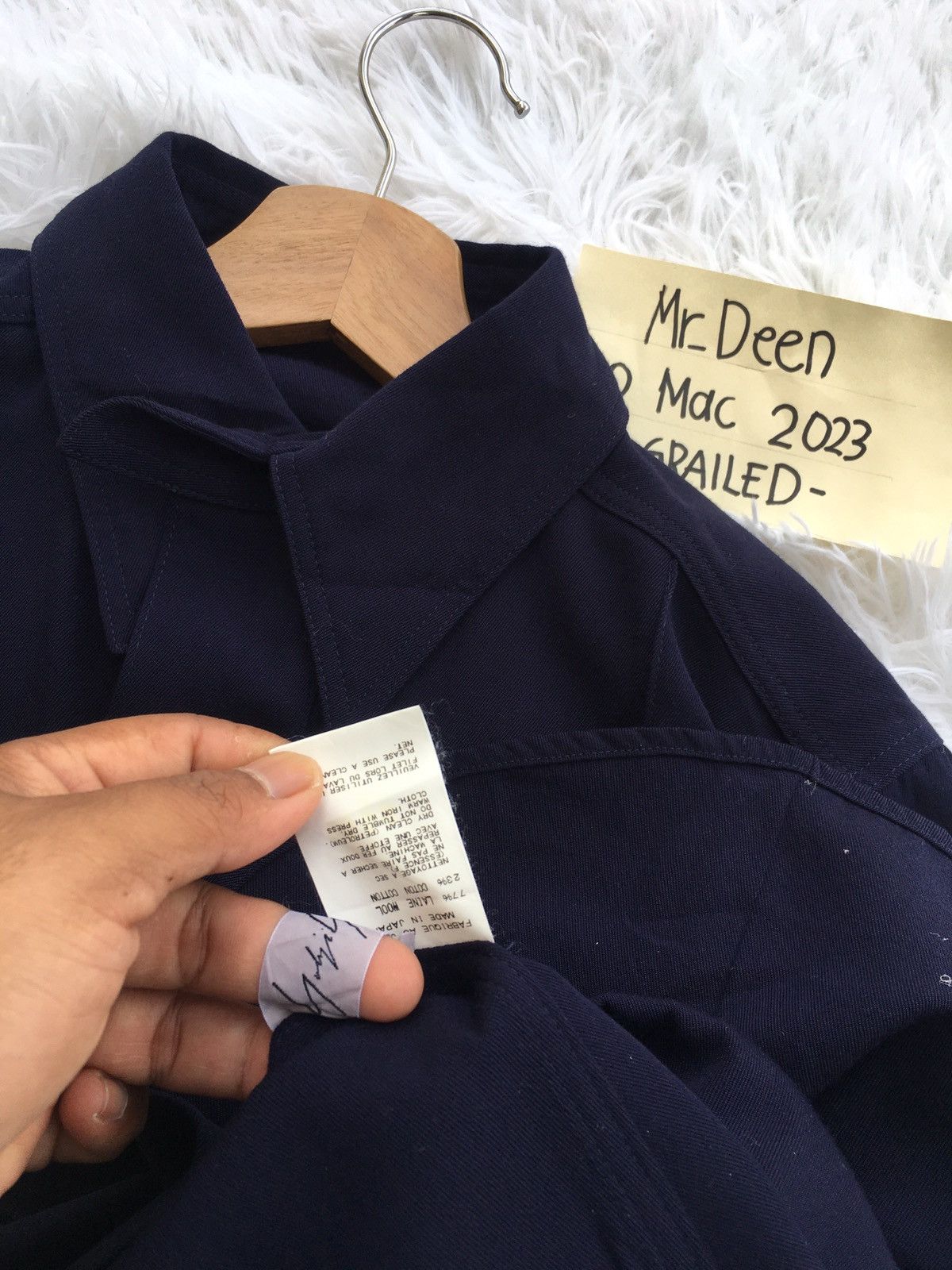 Yohji Yamamoto Vintage 90s Yohji Yamamoto Double Pocket Shirt Wool Dress Size M / US 6-8 / IT 42-44 - 16 Thumbnail