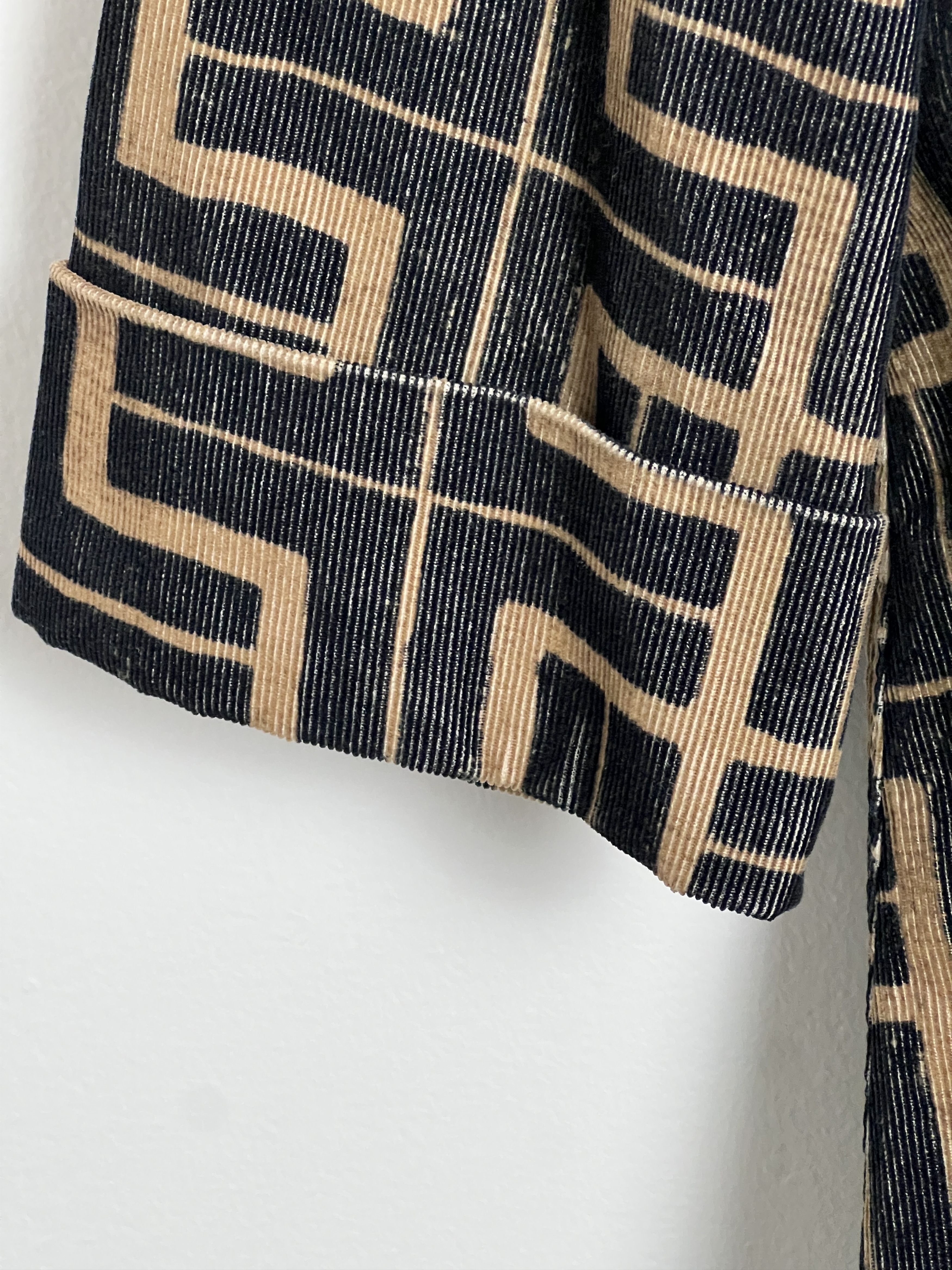 Kapital Long Double Breasted Native Printed Corduroy Coat Size US S / EU 44-46 / 1 - 6 Thumbnail