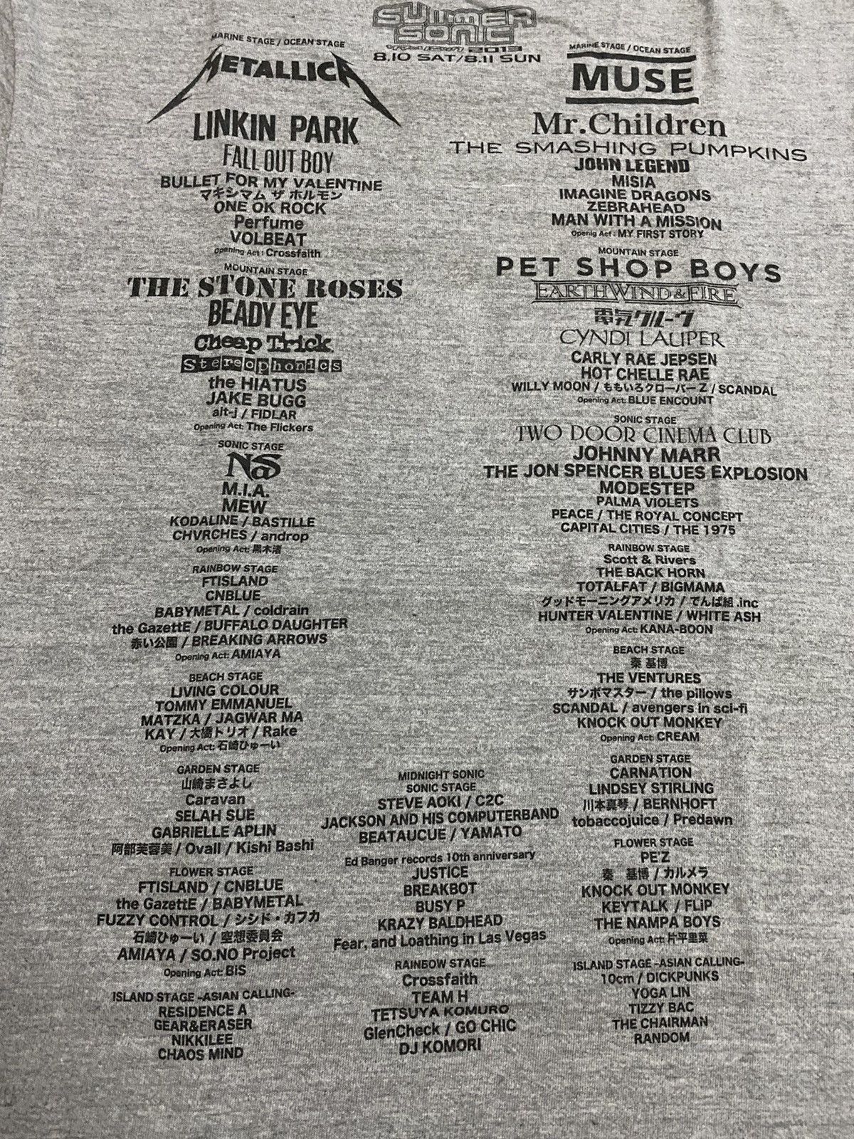Band Tees × Japanese Brand Vintage Summer Sonic 2013 Band Tshirt Size US M / EU 48-50 / 2 - 6 Thumbnail
