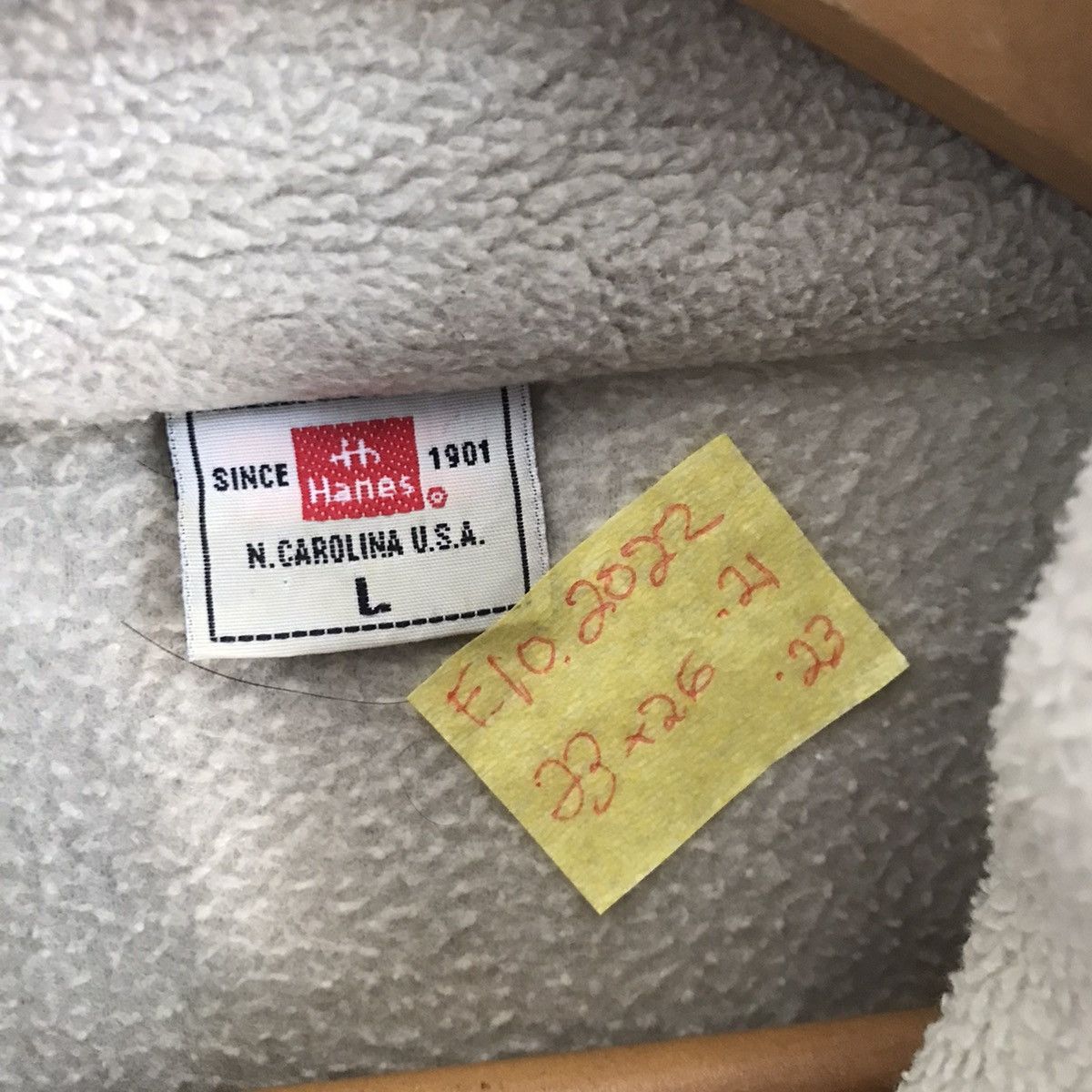 American Apparel × Hanes North Carolina Hanes USA Fleece Sweatshirt Size US L / EU 52-54 / 3 - 6 Thumbnail