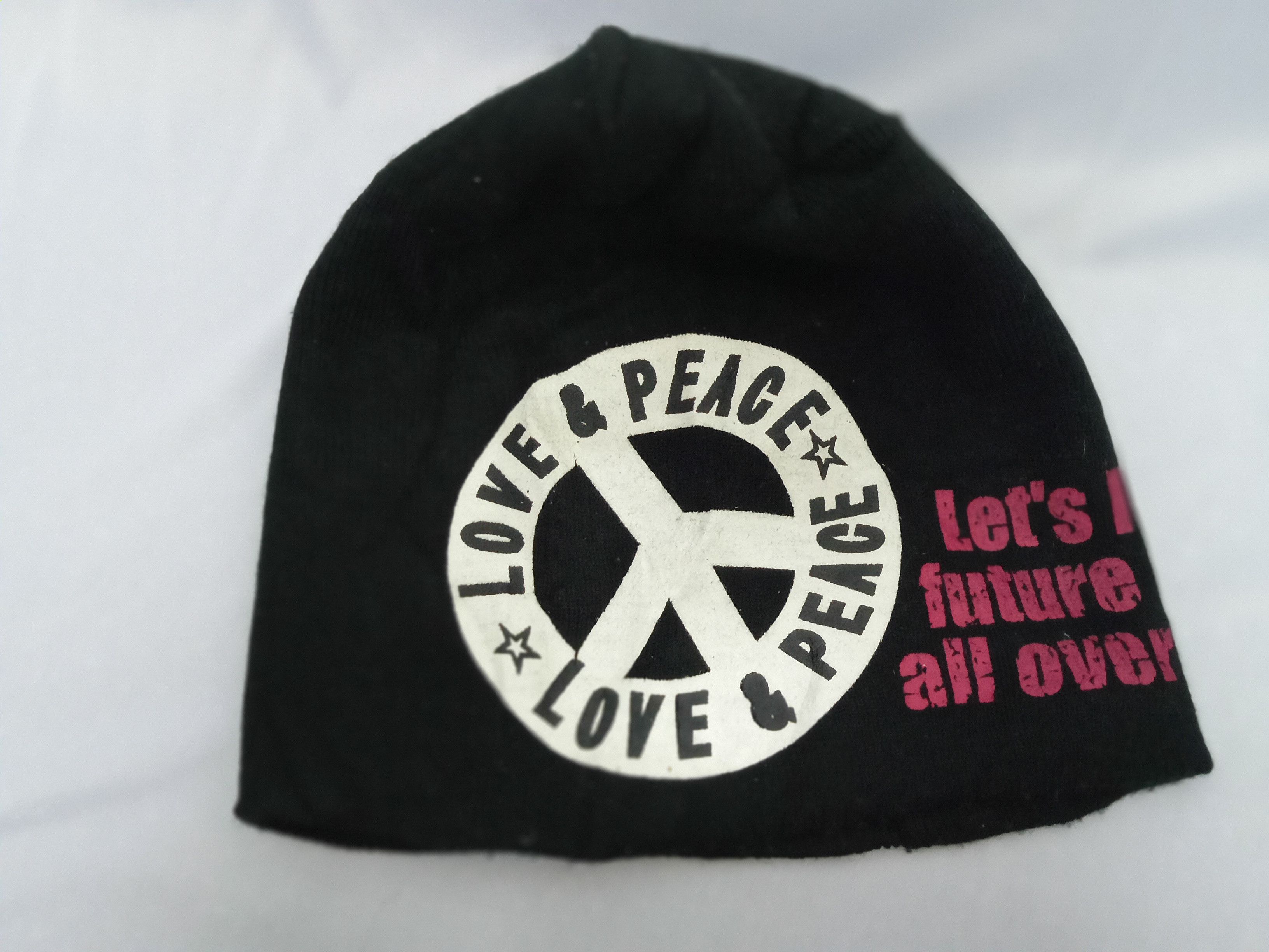 Japanese Brand 💥BEST OFFER💥 LOVE & PEACH BEANIE/STREETWEAR/WINTER Size ONE SIZE - 4 Thumbnail