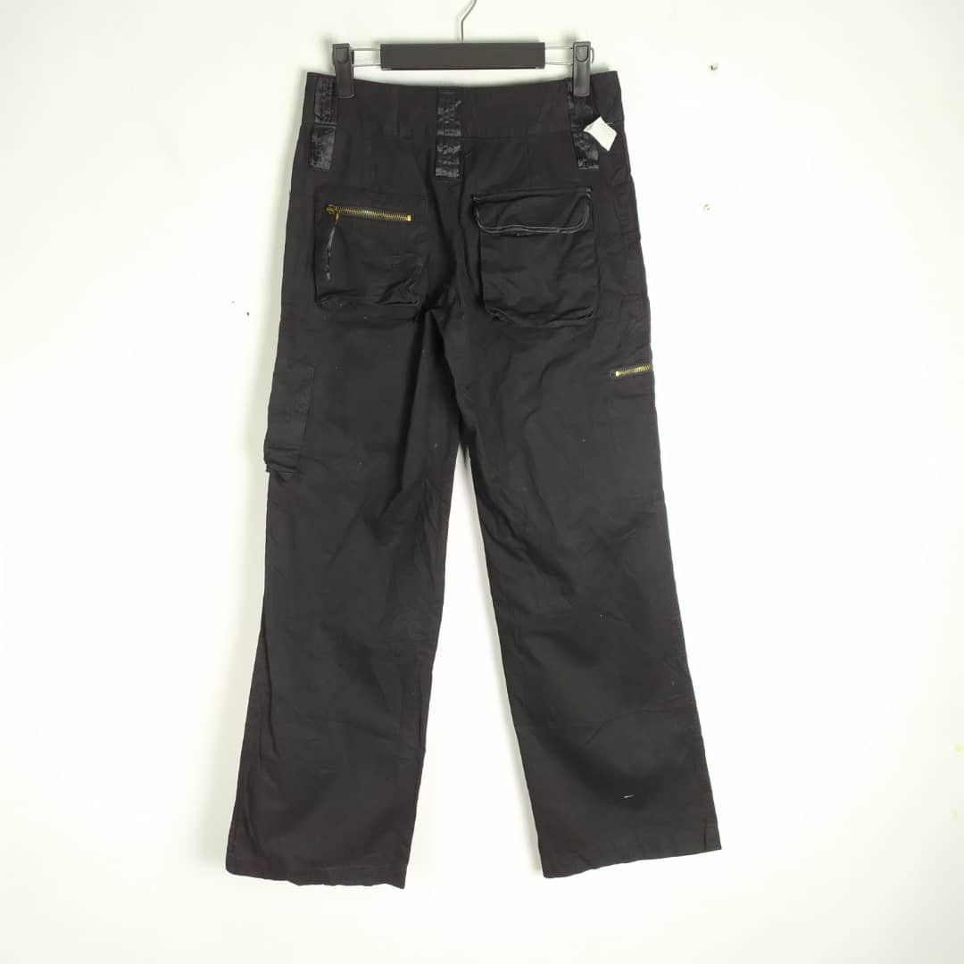 Designer × Japanese Brand JAPANES BRAND BLACK DOUBLE WAIST CARGO PANTS MULTIPOCKET Size US 26 / EU 42 - 4 Thumbnail