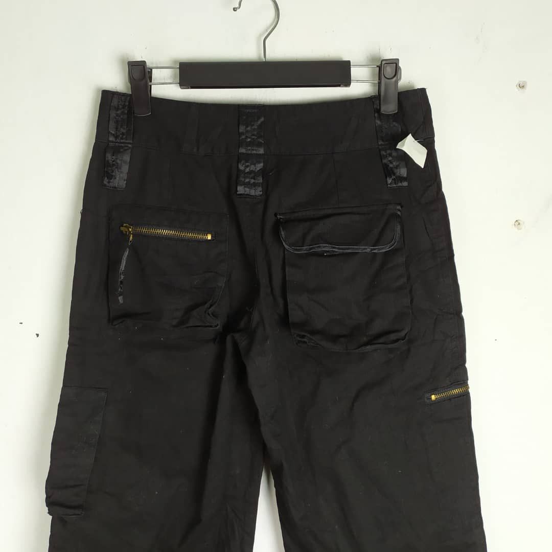 Designer × Japanese Brand JAPANES BRAND BLACK DOUBLE WAIST CARGO PANTS MULTIPOCKET Size US 26 / EU 42 - 5 Thumbnail