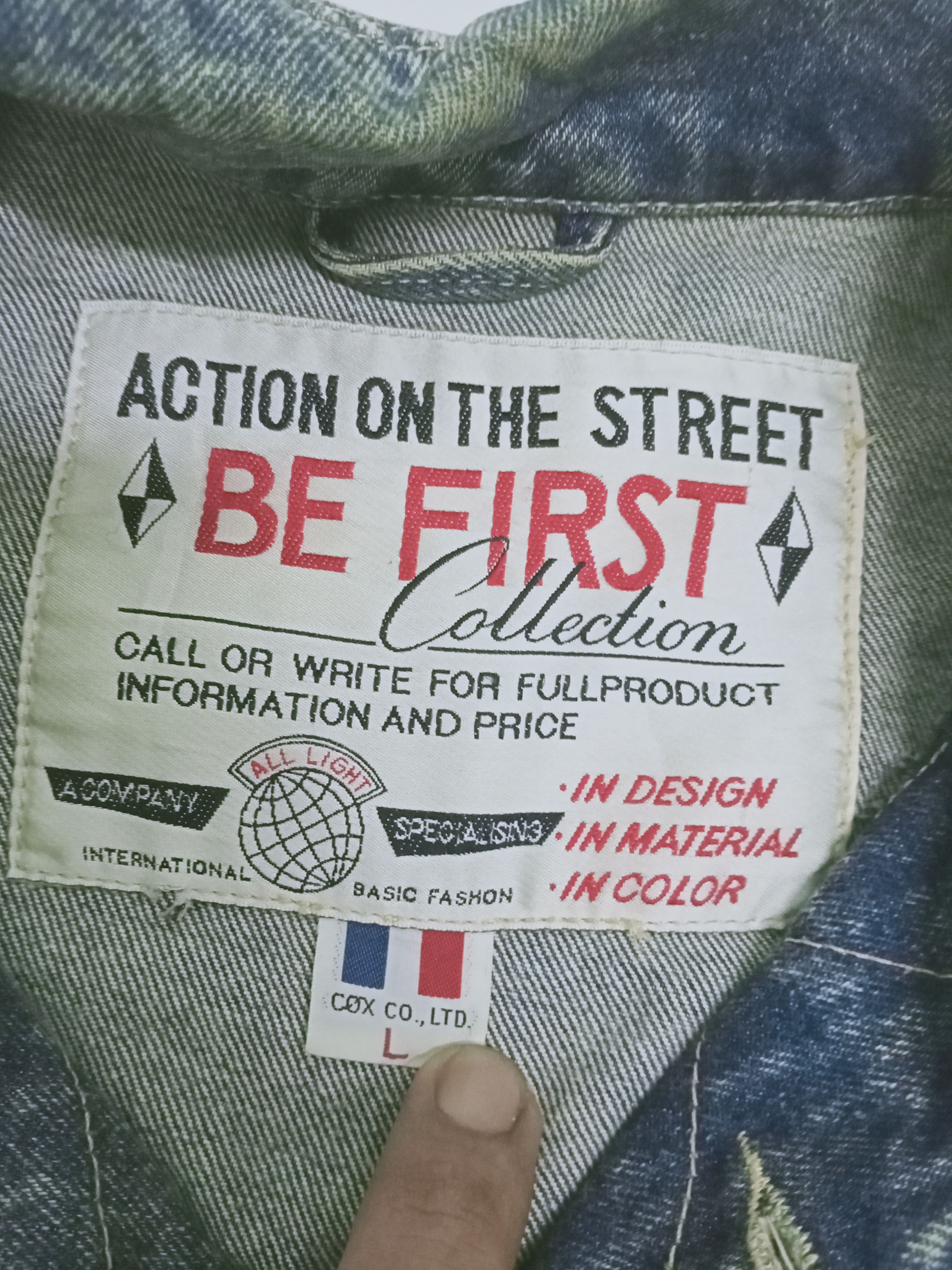 Japanese Brand Vintage Acid Wash Trucker Denim Jeans Jacket Size US L / EU 52-54 / 3 - 9 Thumbnail
