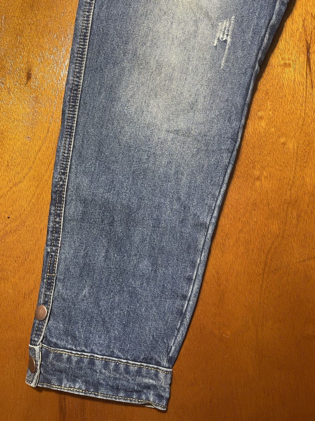 Japanese Brand Vintage Japanese Distressed Patchwork Jeans Size US 34 / EU 50 - 7 Thumbnail