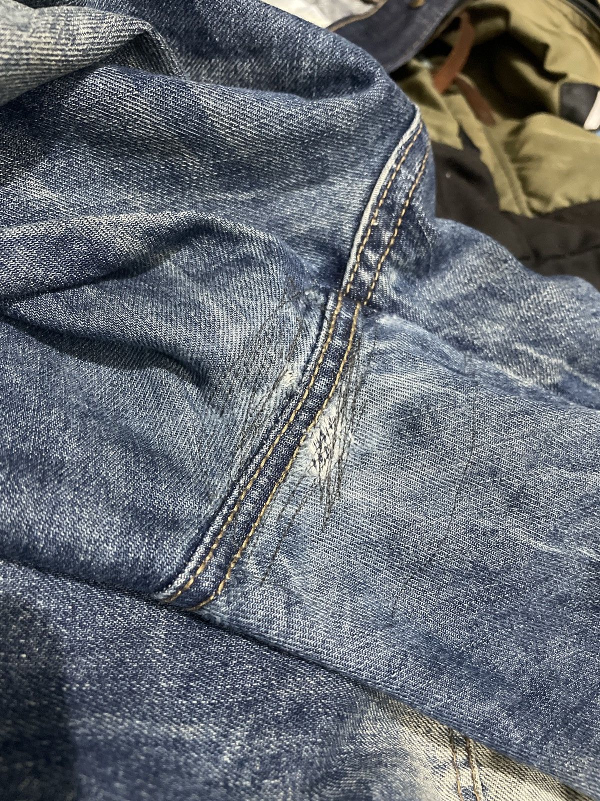 Japanese Brand Vintage Japanese Distressed Patchwork Jeans Size US 34 / EU 50 - 10 Thumbnail