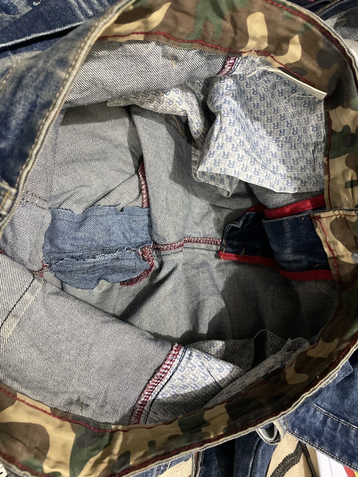 Japanese Brand Vintage Japanese Distressed Patchwork Jeans Size US 34 / EU 50 - 11 Thumbnail