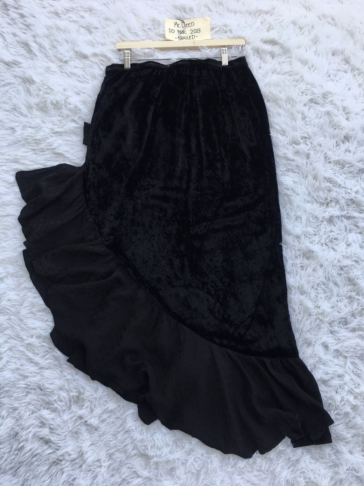 image of Saint Laurent Paris Skirt in Black, Women's (Size 24)