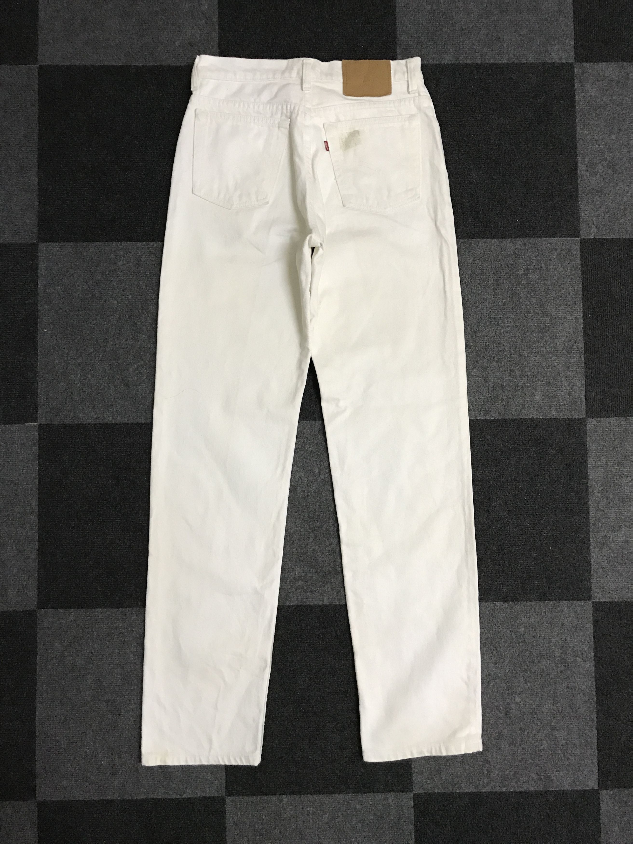 Levi's VLEV103 - Vintage Levis 501 White Jeans Size 29" - 7 Thumbnail