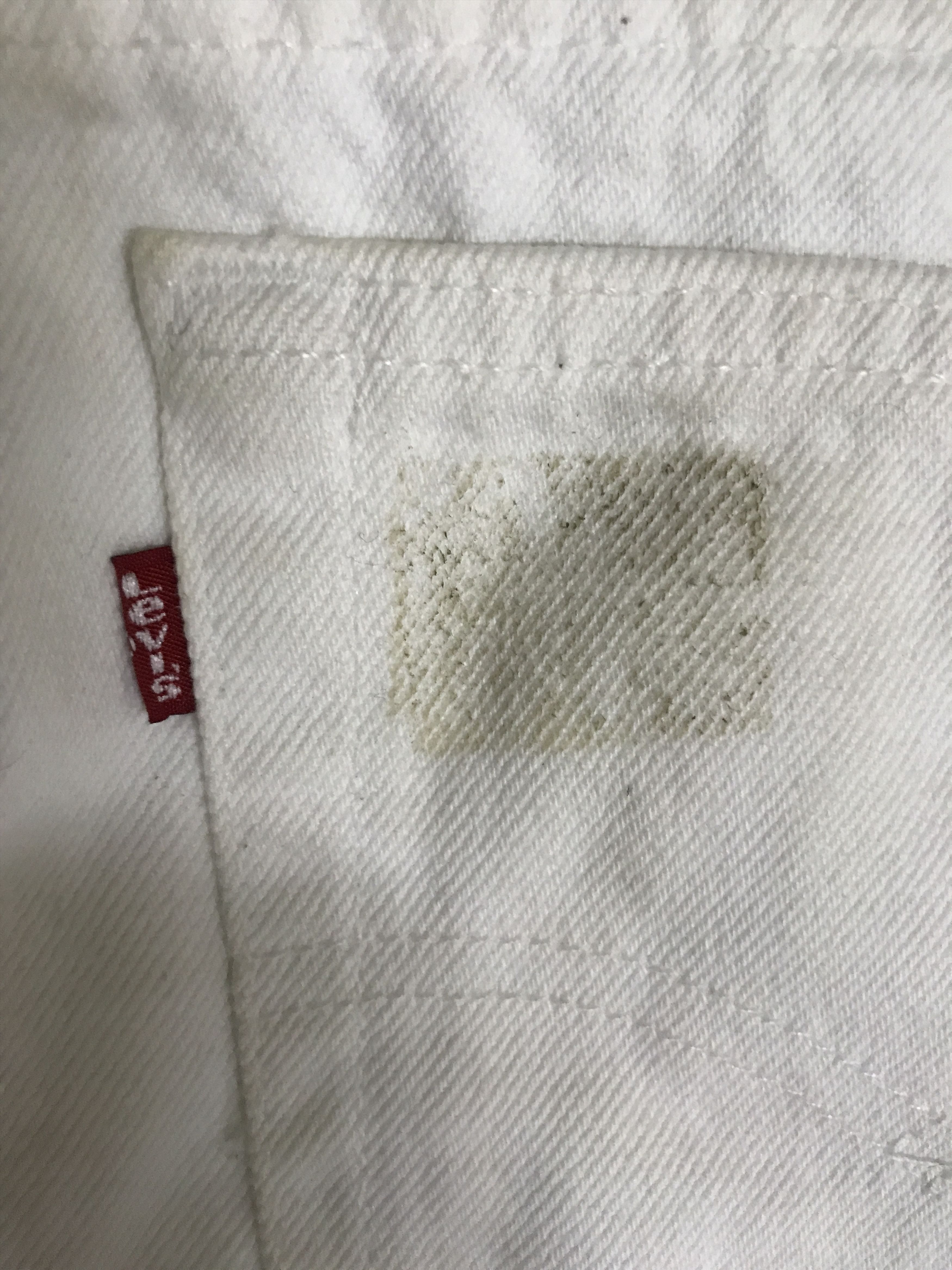 Levi's VLEV103 - Vintage Levis 501 White Jeans Size 29" - 11 Thumbnail