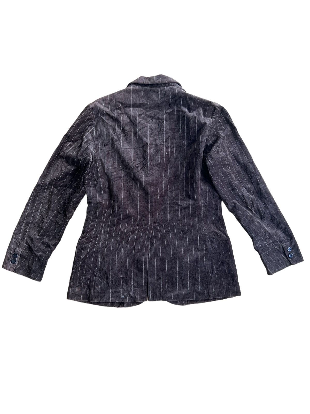PPFM 1990s PPFM 🇯🇵 Velour Velvet Striped Zipper Pocket Jacket Size US M / EU 48-50 / 2 - 4 Thumbnail