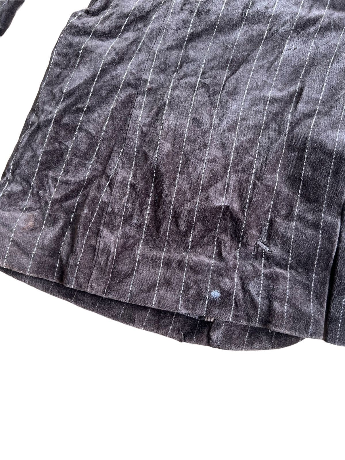 PPFM 1990s PPFM 🇯🇵 Velour Velvet Striped Zipper Pocket Jacket Size US M / EU 48-50 / 2 - 7 Thumbnail