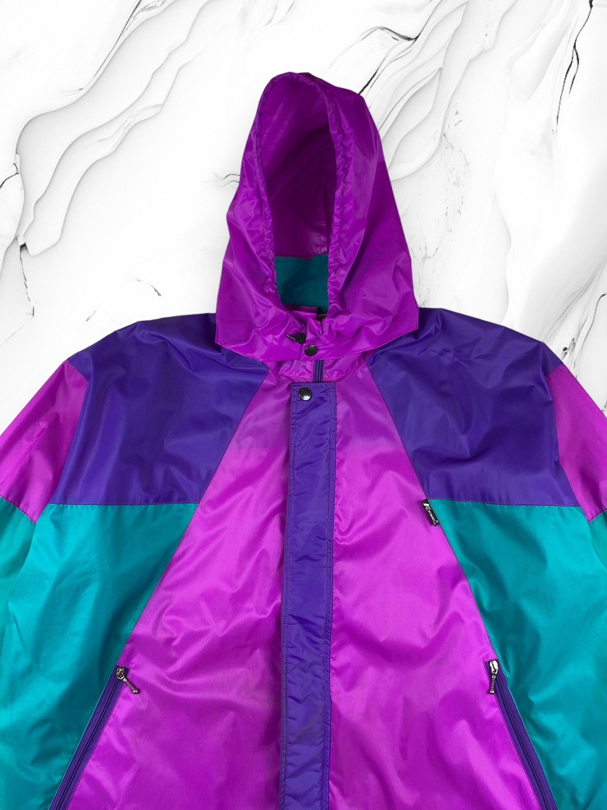 K-Way Mens Vintage Kway International Packable Windbreaker Jacket Size US XXL / EU 58 / 5 - 5 Thumbnail