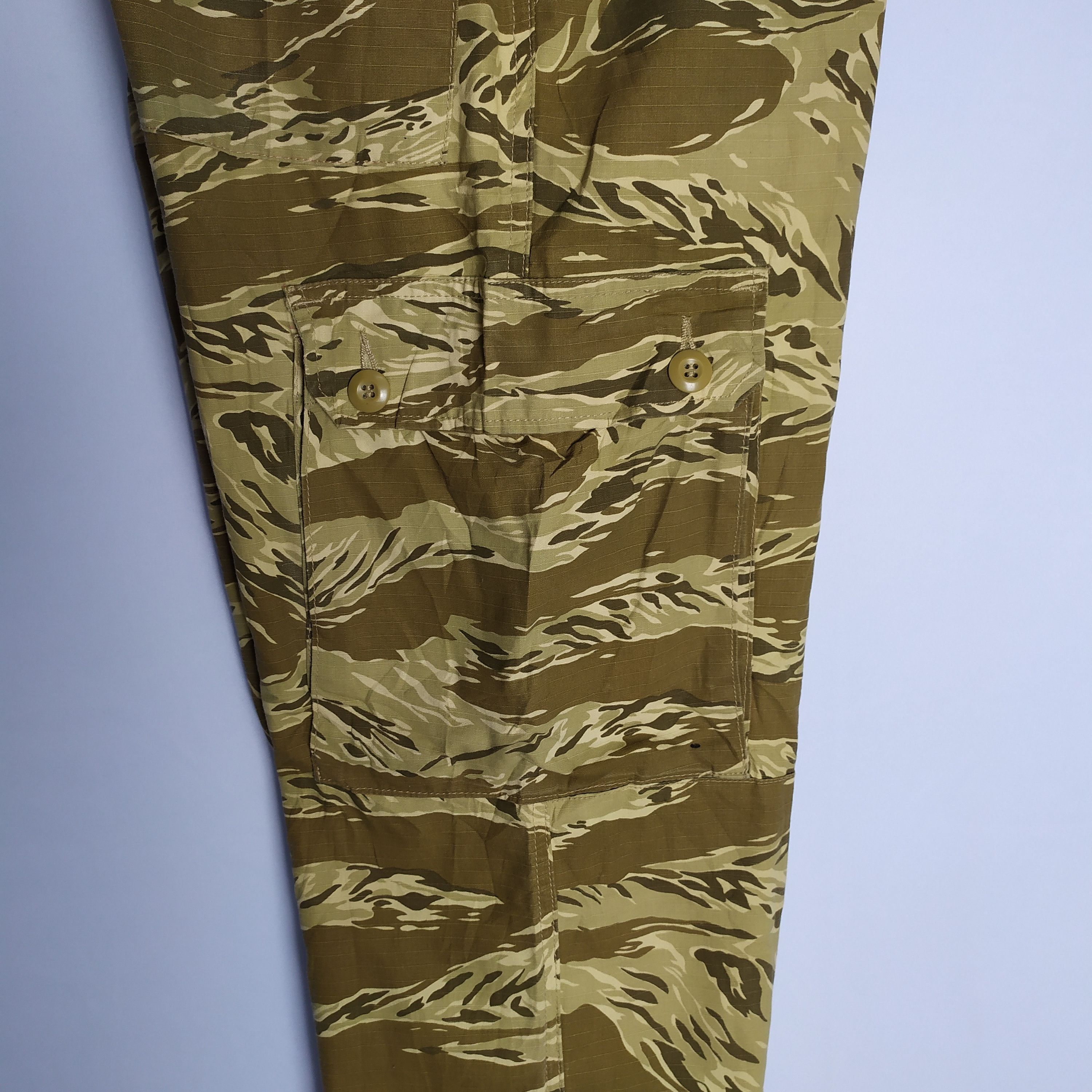 Other VINTAGE TIGER STRIPE MILITARY FADED CARGO PANTS Size US 30 / EU 46 - 15 Thumbnail
