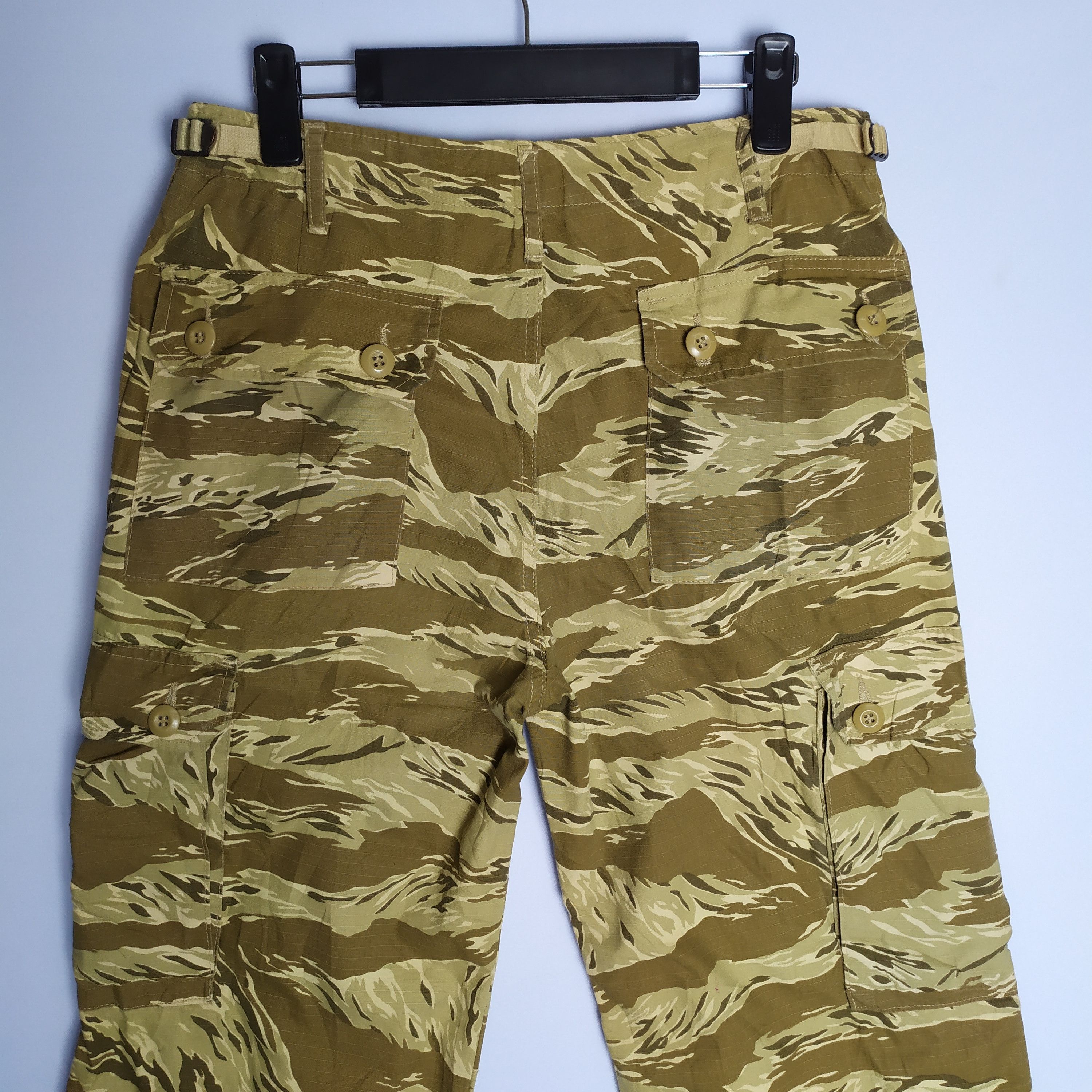 Other VINTAGE TIGER STRIPE MILITARY FADED CARGO PANTS Size US 30 / EU 46 - 10 Thumbnail