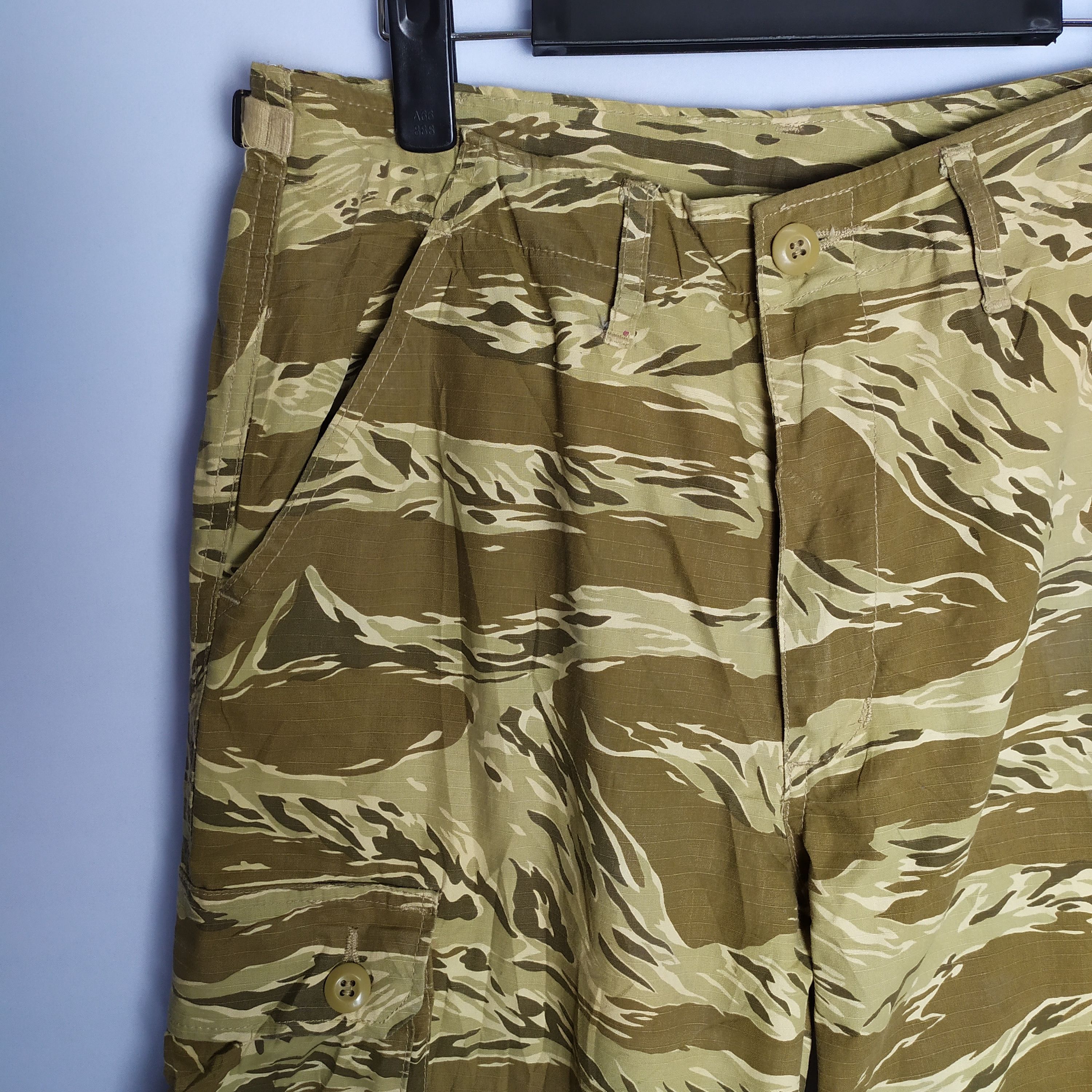 Other VINTAGE TIGER STRIPE MILITARY FADED CARGO PANTS Size US 30 / EU 46 - 4 Thumbnail