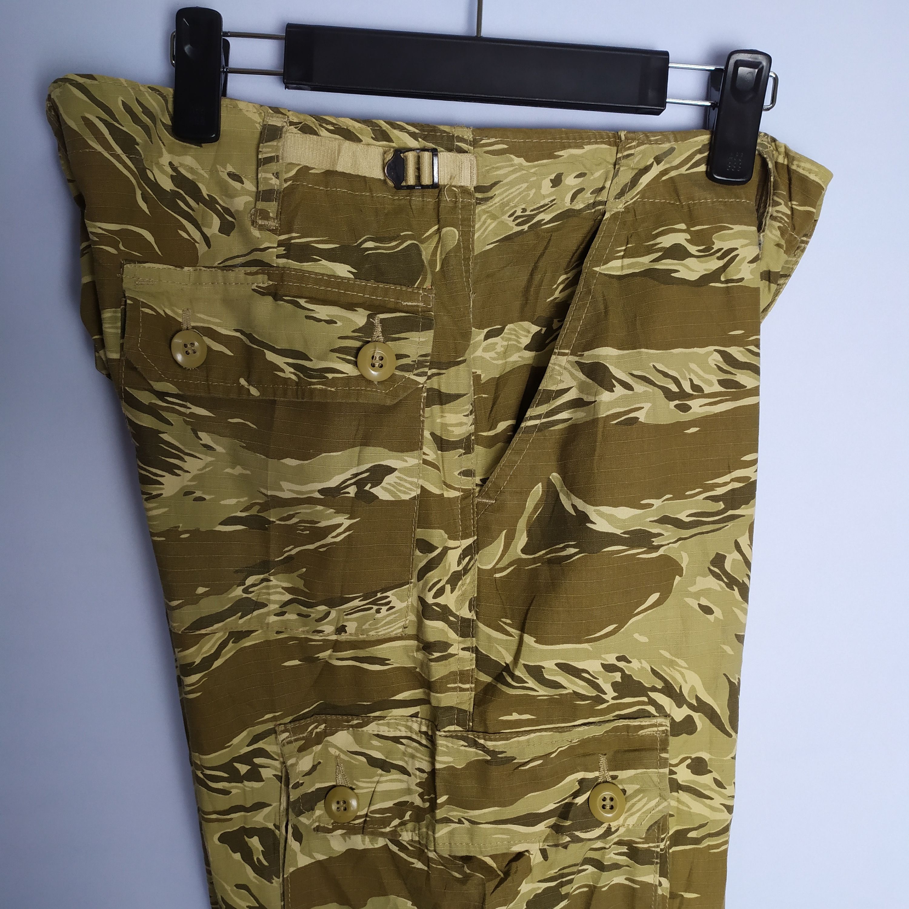 Other VINTAGE TIGER STRIPE MILITARY FADED CARGO PANTS Size US 30 / EU 46 - 14 Thumbnail
