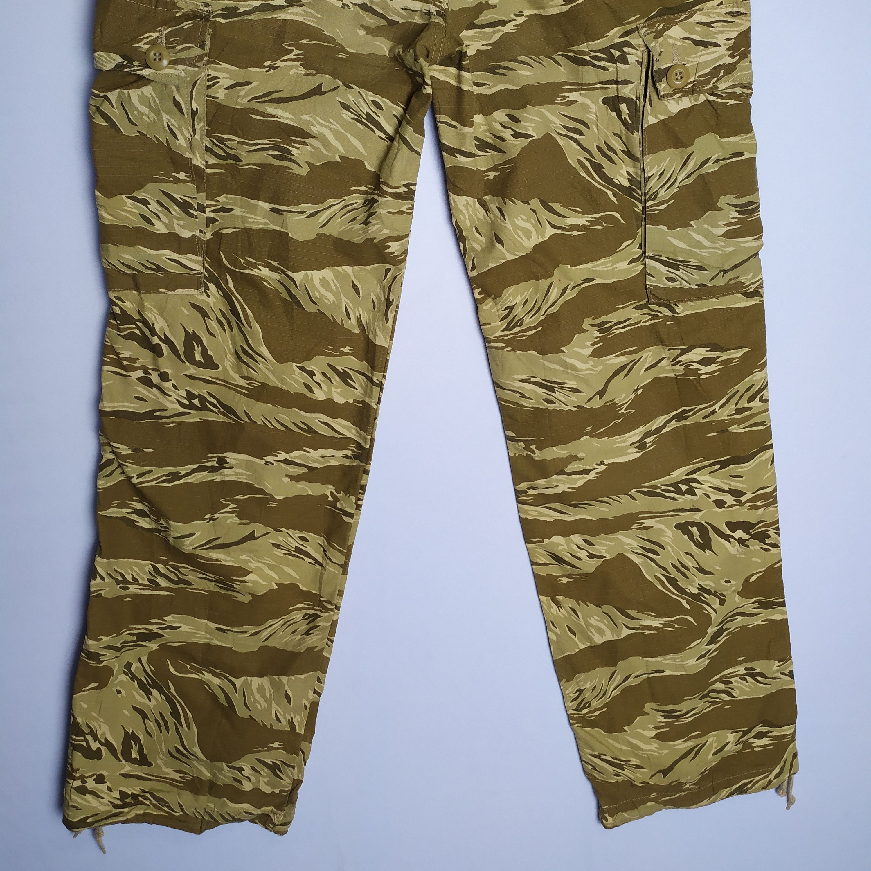 Other VINTAGE TIGER STRIPE MILITARY FADED CARGO PANTS Size US 30 / EU 46 - 11 Thumbnail