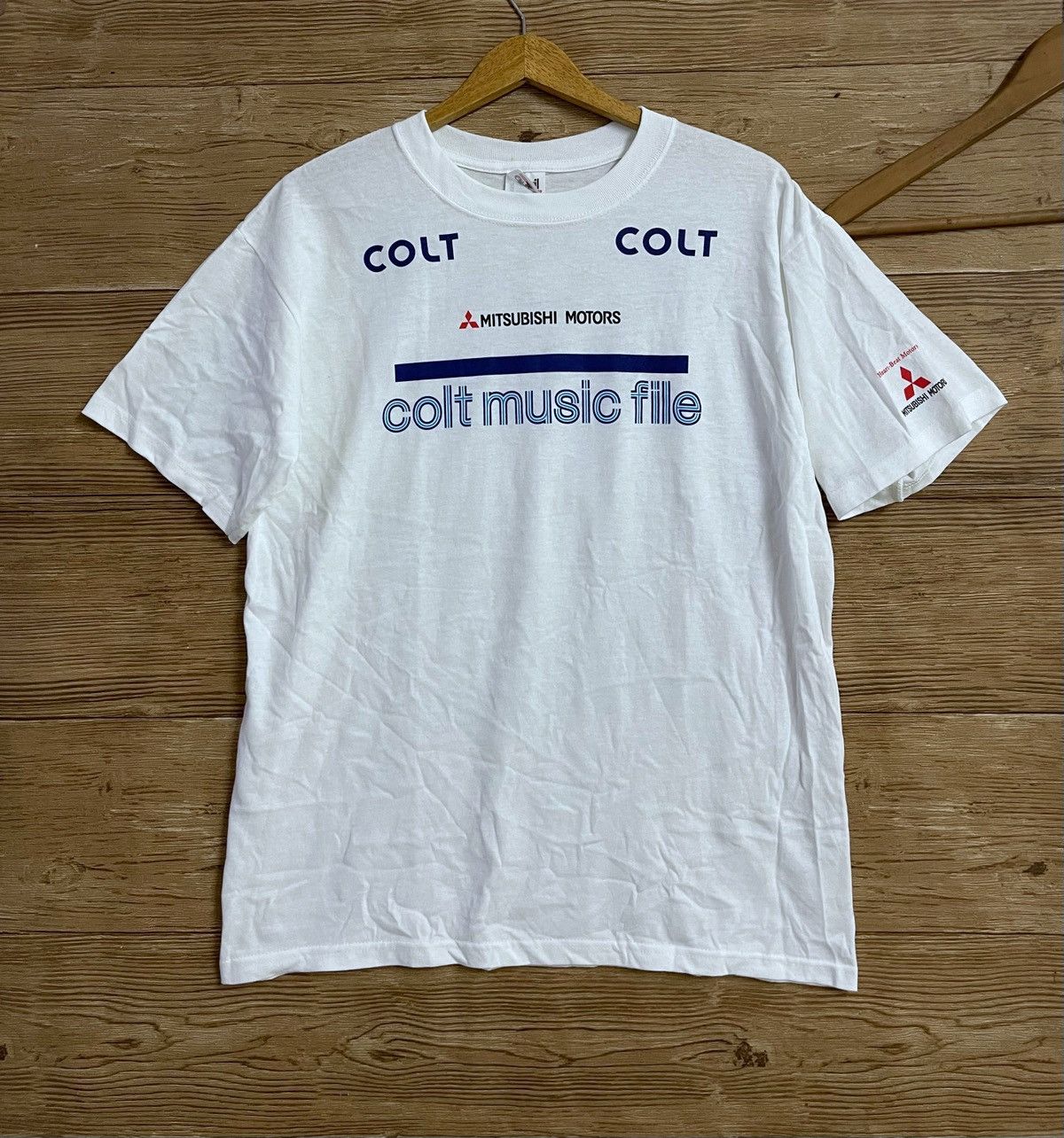 Vintage Mitsubishi T shirt Colt Evo Lancer M JDM Ralliart