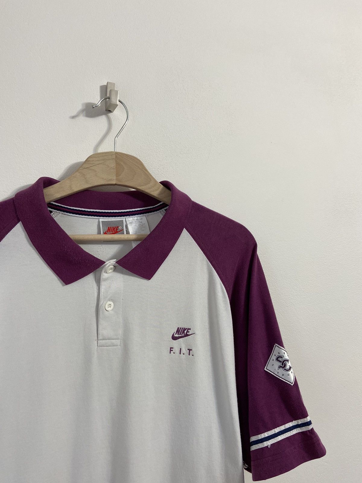 Vintage Nike Rare Vintage Nike Supreme Court 90s Polo Shirt Size US XL / EU 56 / 4 - 2 Thumbnail