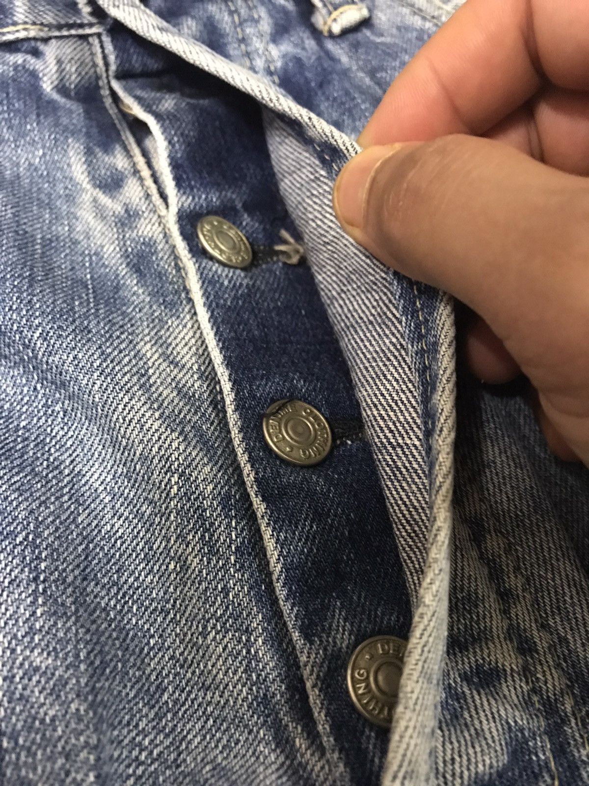 Vtg Selvedge Denime Jeans Size 32 Rare Item Nice Design