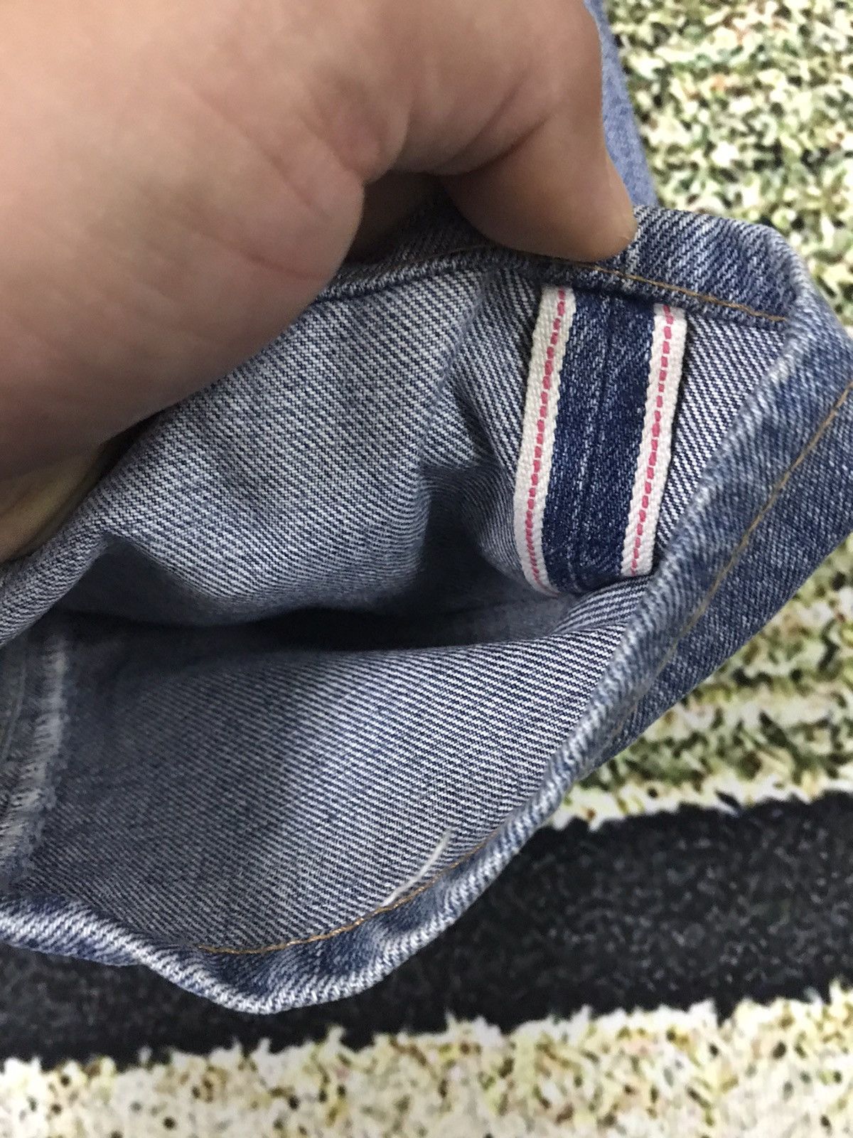 Vtg Selvedge Denime Jeans Size 32 Rare Item Nice Design