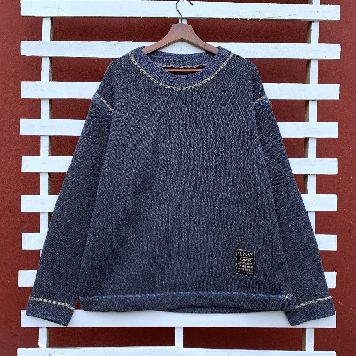 Replay Vintage replay Wool Sweatshirt Size US L / EU 52-54 / 3 - 1 Thumbnail