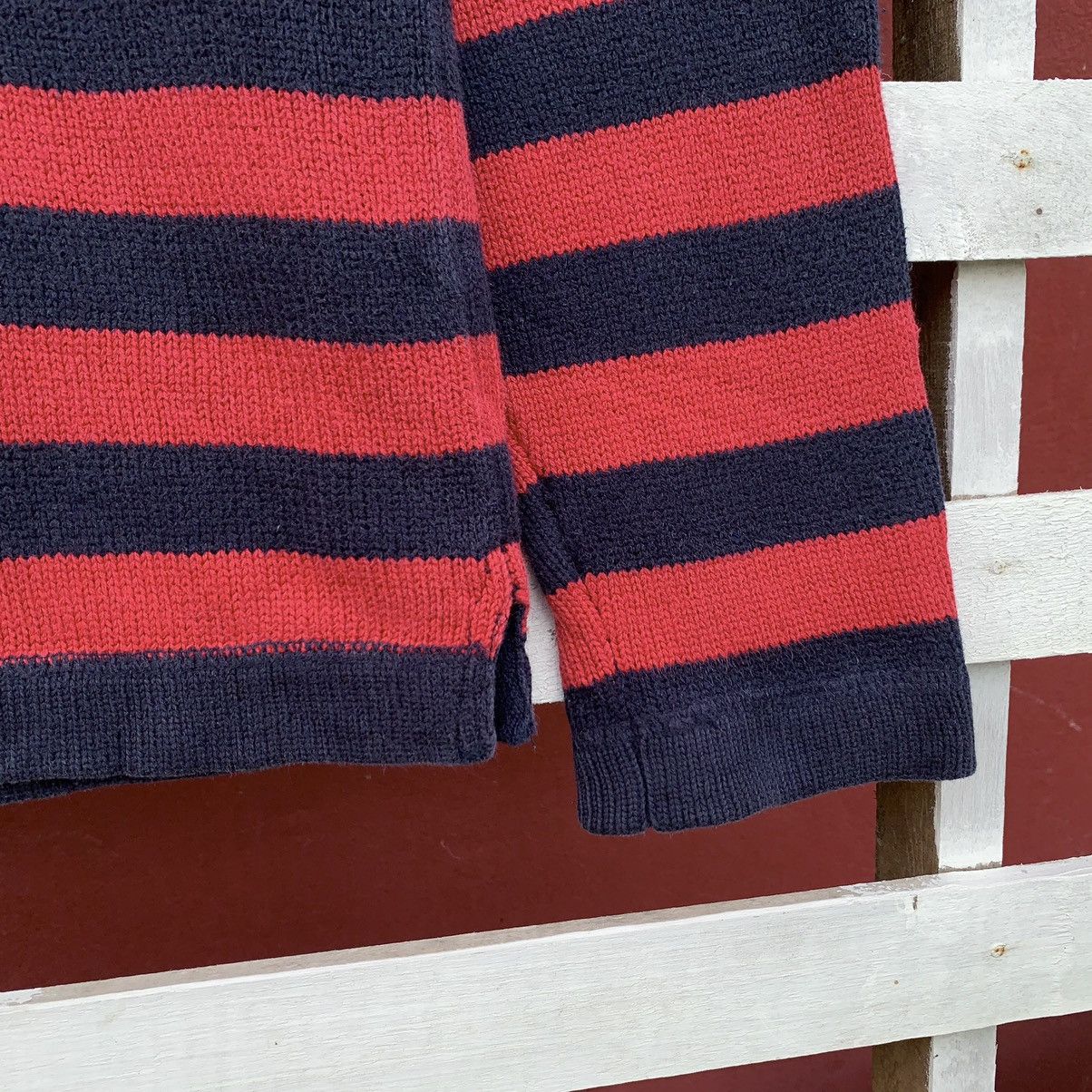 Polo Ralph Lauren Vintage 90s Polo Ralph Lauren Striped Kurt Cobain Style Size US S / EU 44-46 / 1 - 5 Thumbnail
