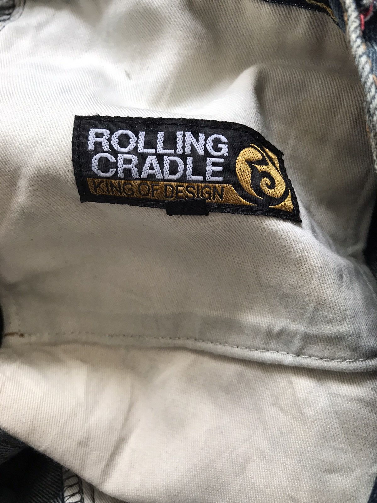 Hysteric Glamour × Japanese Brand ROLLING CRADLE DISTRESSED SELVEDGE JEANS Size US 32 / EU 48 - 3 Thumbnail