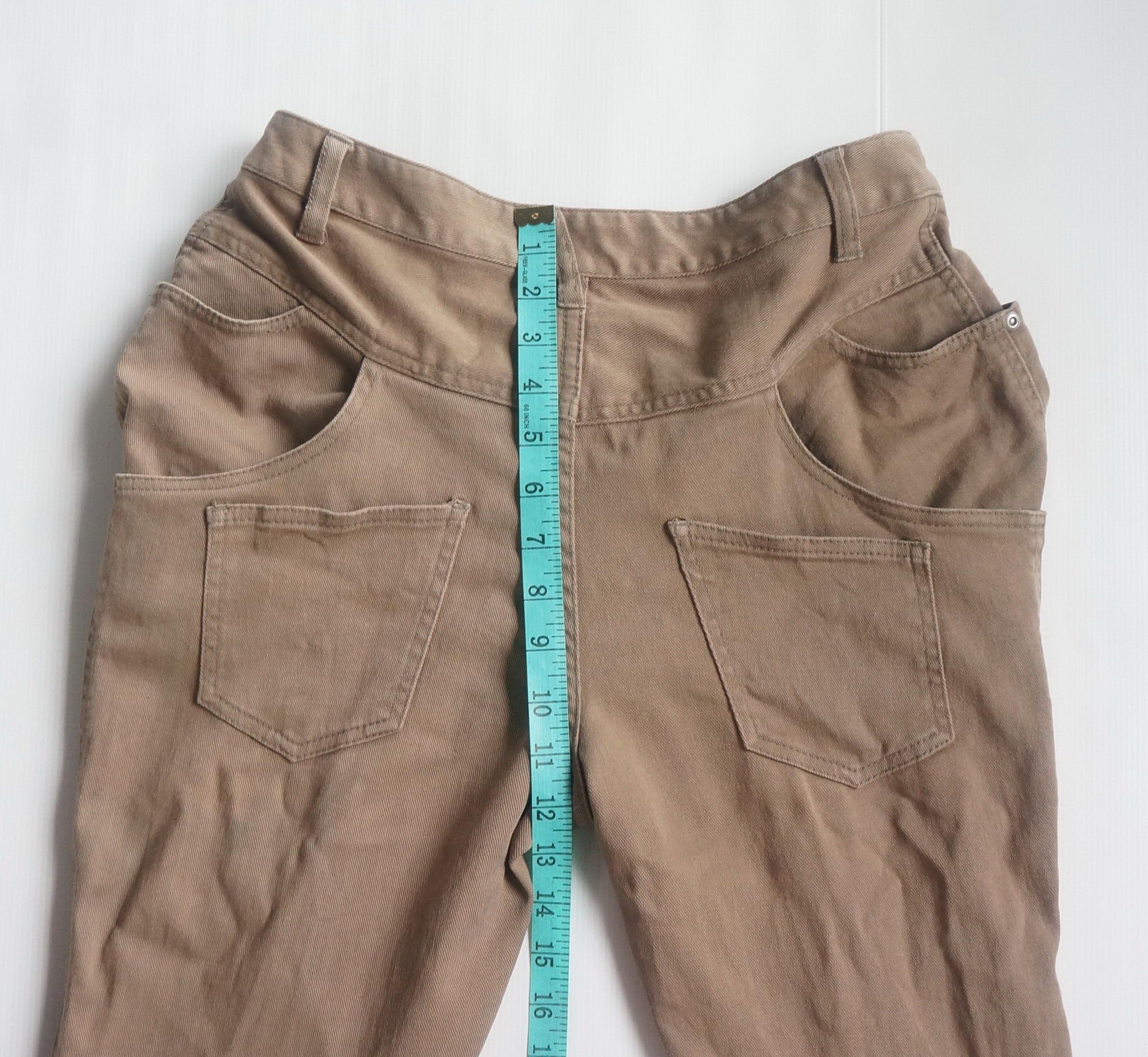 Japanese Brand ON THE COUCH Large Side Pocket & Curvy Leg Denim Size 26" / US 2 / IT 38 - 14 Thumbnail