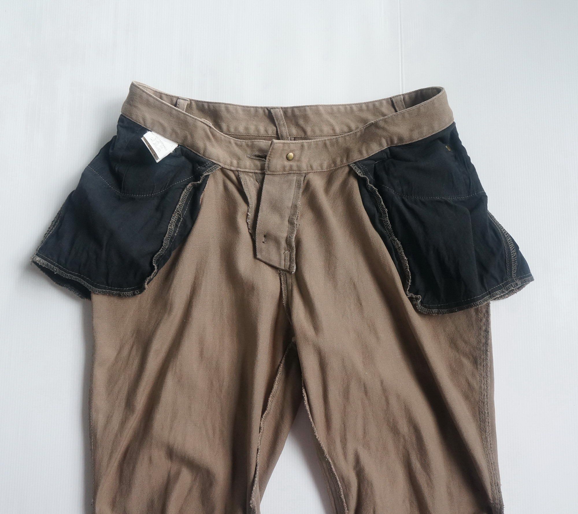 Japanese Brand ON THE COUCH Large Side Pocket & Curvy Leg Denim Size 26" / US 2 / IT 38 - 11 Thumbnail