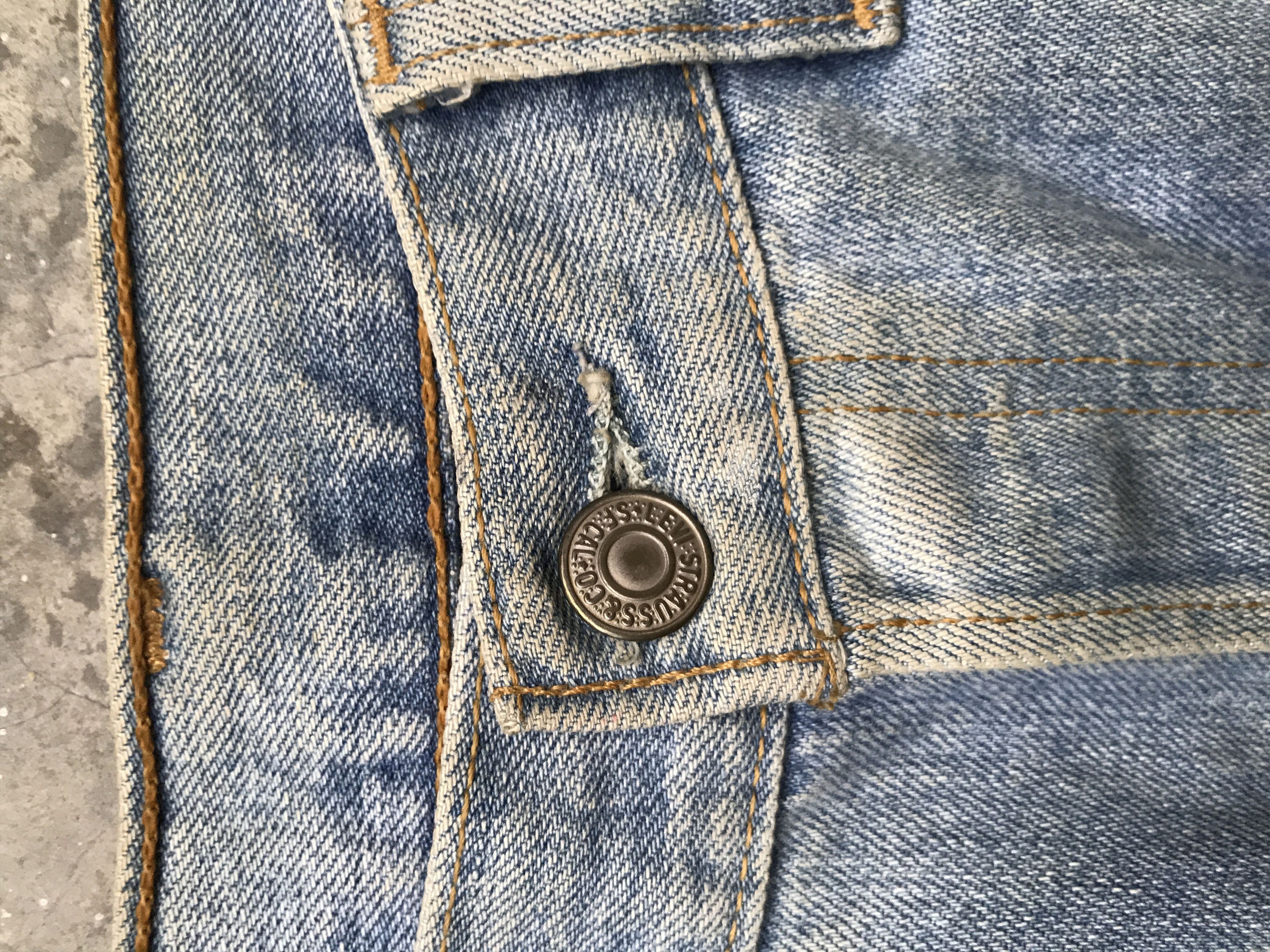Levi's VLEV65 - Vintage Levis 501 Short Painter Jeans Size US 32 / EU 48 - 5 Thumbnail
