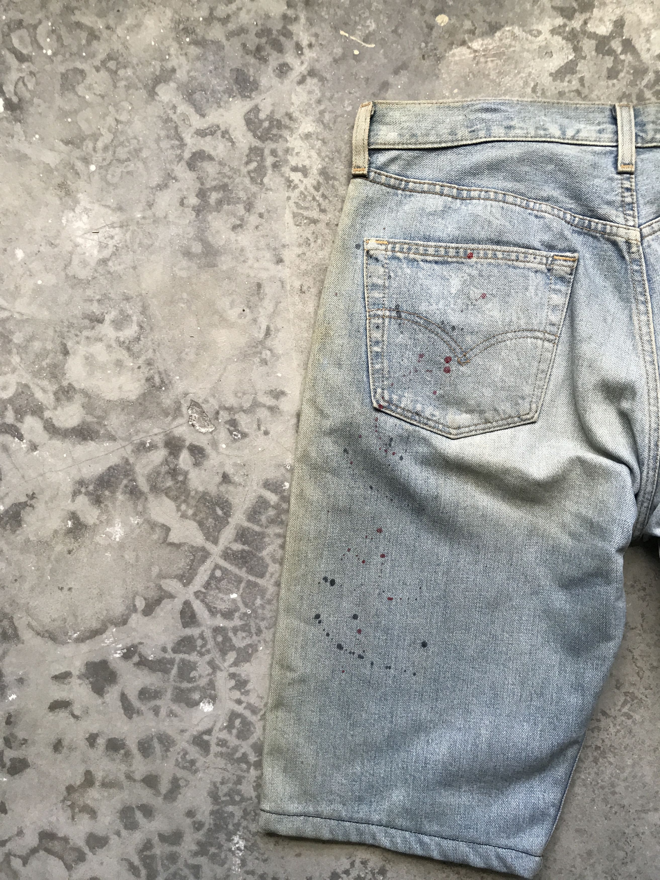 Levi's VLEV65 - Vintage Levis 501 Short Painter Jeans Size US 32 / EU 48 - 12 Thumbnail